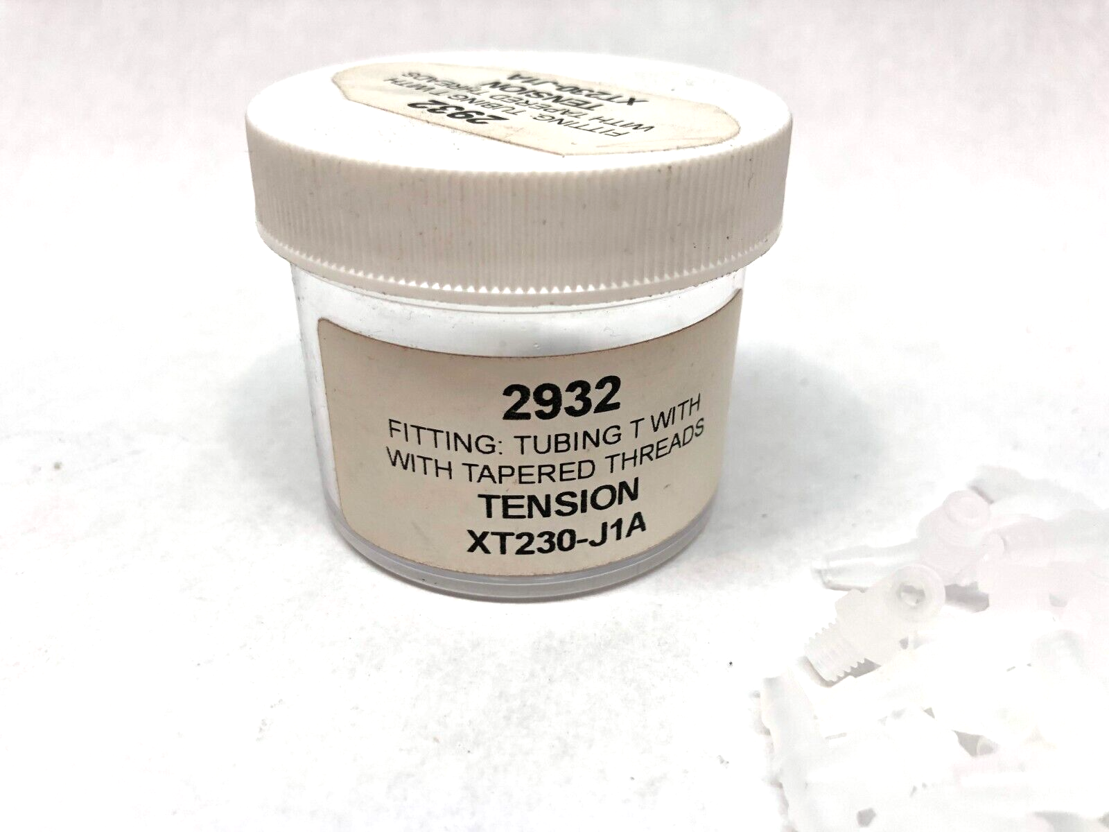 Value Plastics Tension XT230-J1A Tee Fitting w/ Tapered Threads, LOT OF 50 - Maverick Industrial Sales