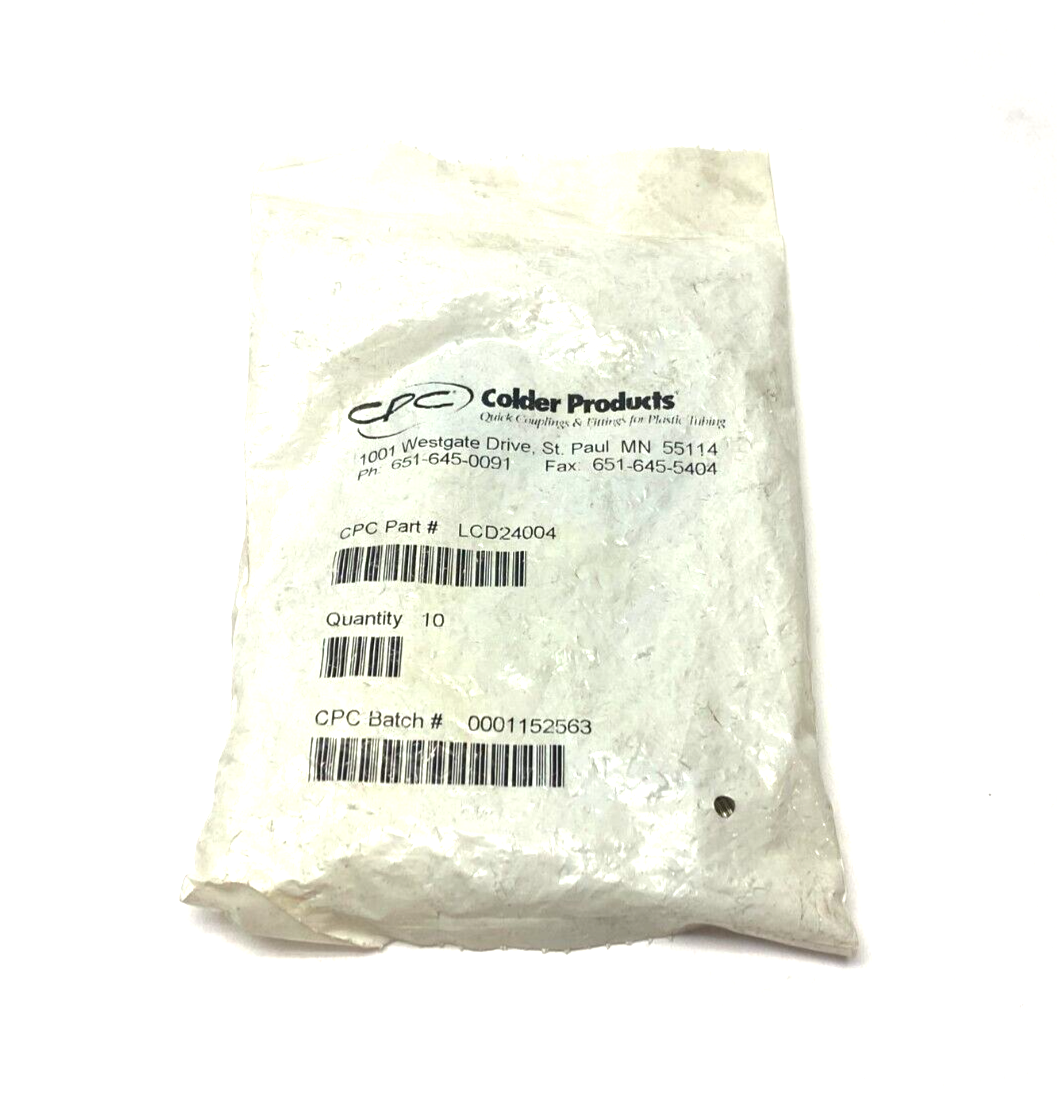 Colder Products LCD24004 1/4" NPT Valved Coupling Insert Male Thread PKG Of 10 - Maverick Industrial Sales