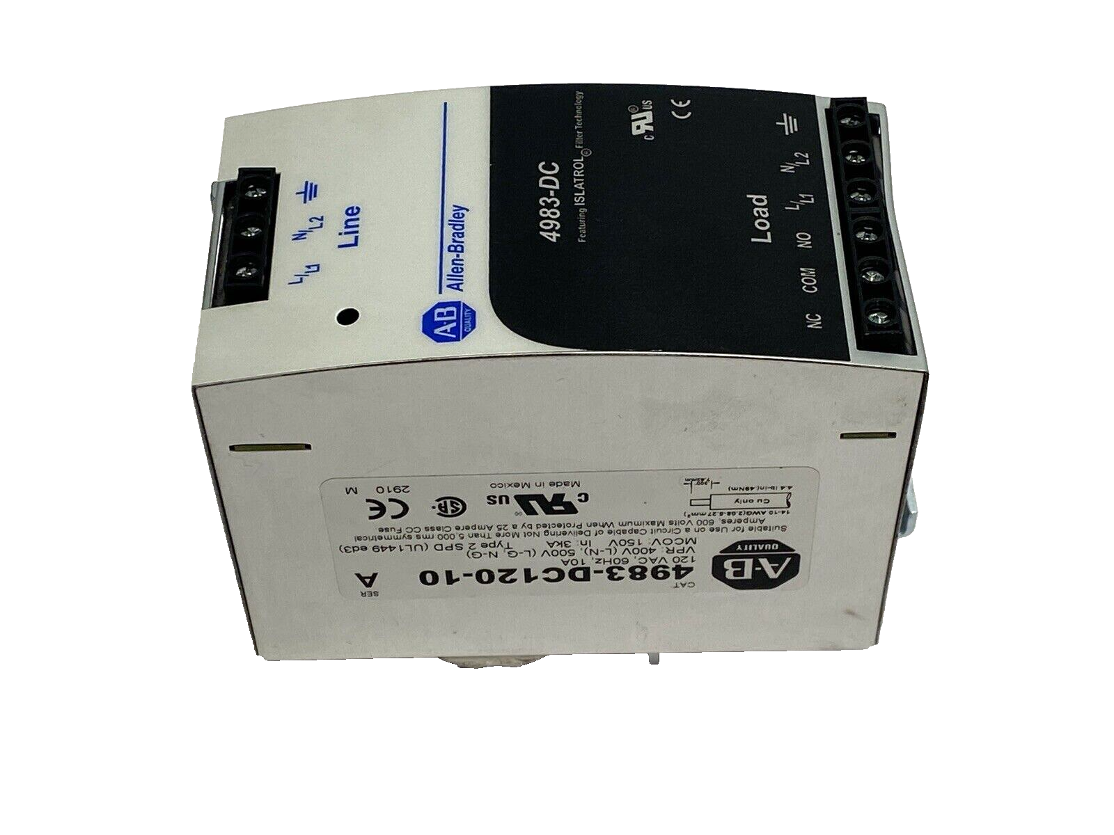 Allen Bradley 4983-DC120-10 Filter/ Surge Protector 10A 120VAC - Maverick Industrial Sales