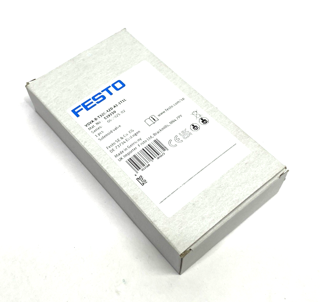 Festo VSVA-B-T32C-AZD-A1-1T1L Solenoid Valve 2x3/2 closed Monostable 539150 - Maverick Industrial Sales