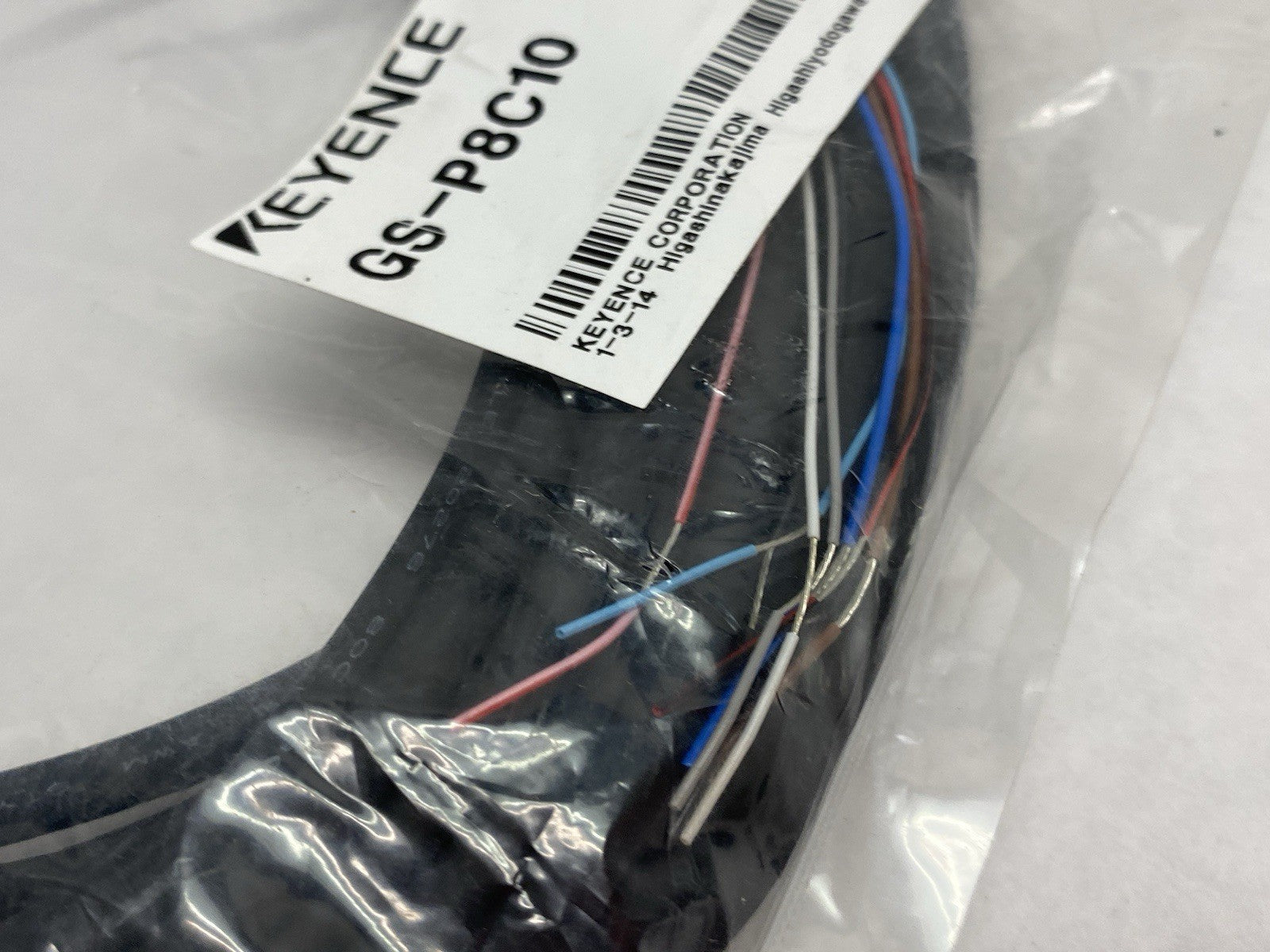 Keyence GS-P8C10 Standard M12 Connector Type Cable 8-Pin 10m - Maverick Industrial Sales