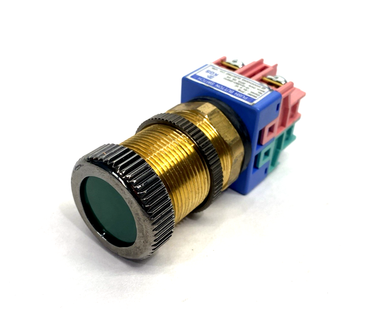 Woochang 13-GA2BO-0341U Pushbutton Switch FPB, Green, 250V 6A YongSung YASP12-11 - Maverick Industrial Sales