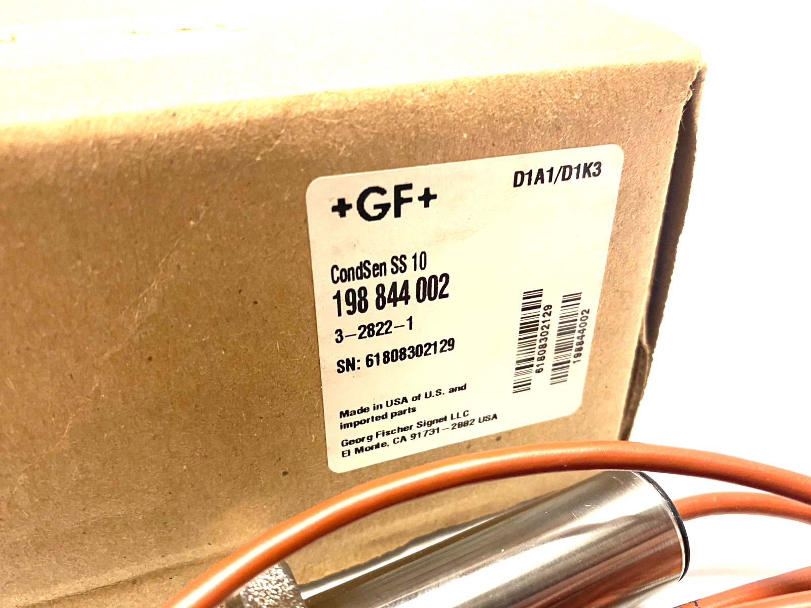 Georg Fischer Signet 198 844 002 Conductivity/Resistivity Electrode 3-2822-1 - Maverick Industrial Sales
