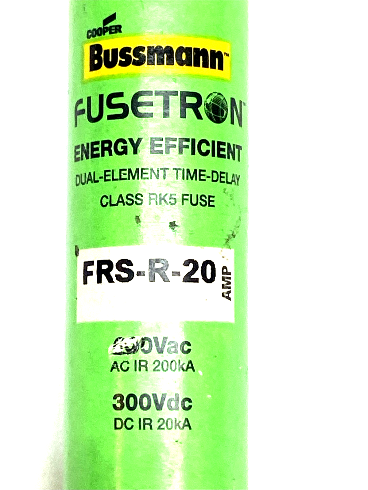 Bussmann FRS-R-20 600V/300VDC Class RK5 Dual-Element Time-Delay Fuse - Maverick Industrial Sales