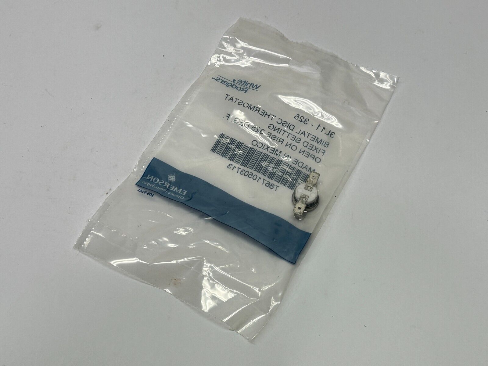 White Rodgers 3L11-325 Bimetal Disc Thermostat Open On Rise 325 Deg F - Maverick Industrial Sales