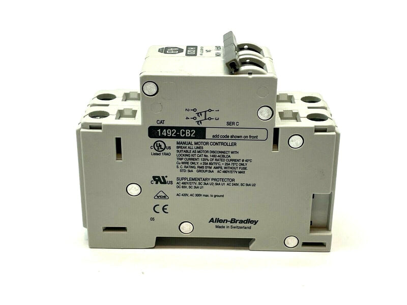 Allen Bradley 1492-CB2H020 Ser. C Circuit Breaker 2A 277V 1PH - Maverick Industrial Sales