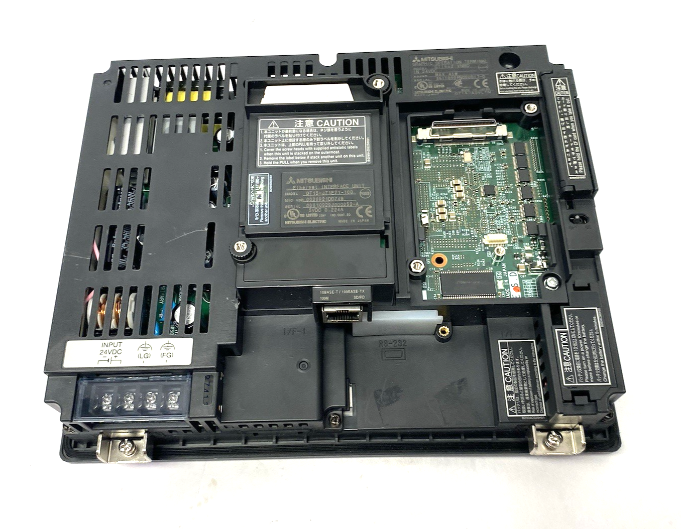 GT1562-VNBD | Mitsubishi Graphic Operation HMI Terminal GOT1000 w/ GT15-J71E71-100 - Used - Maverick Industrial Sales