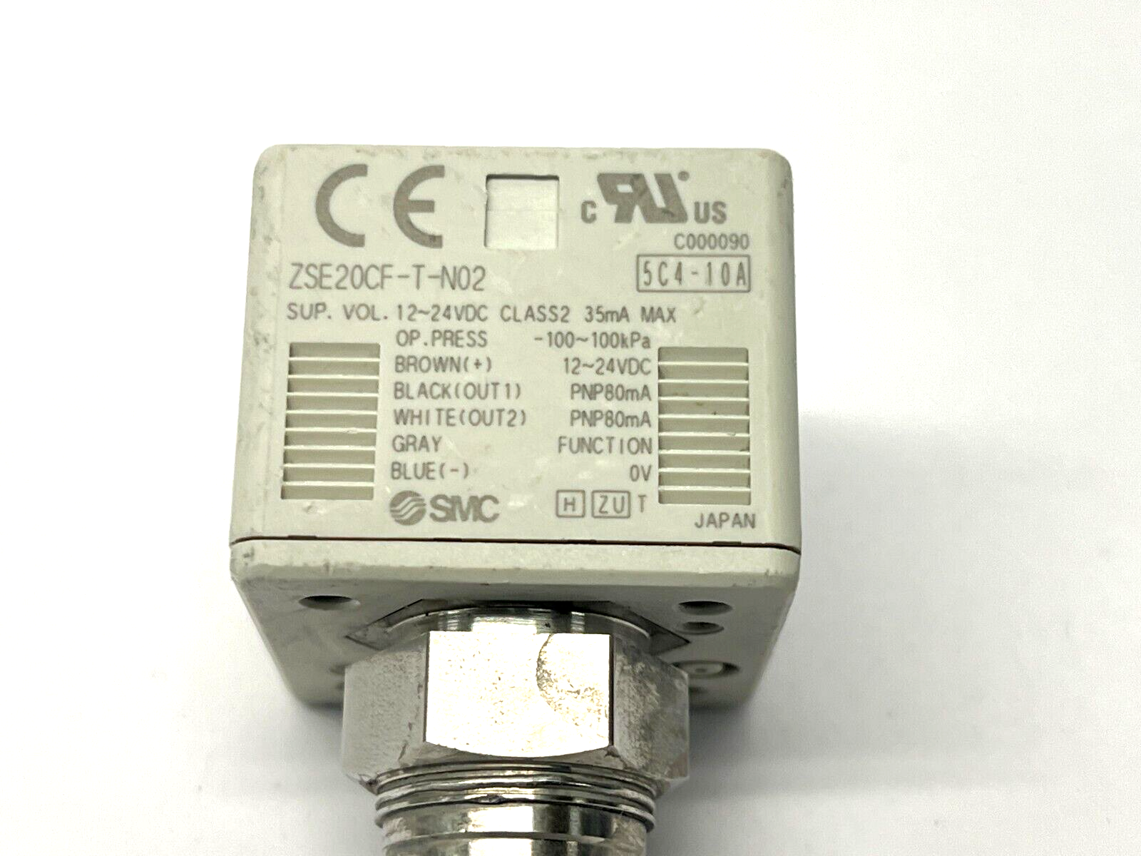 SMC ZSE20CF-T-N02 3-Screen High Precision Digital Pressure Switch - Maverick Industrial Sales