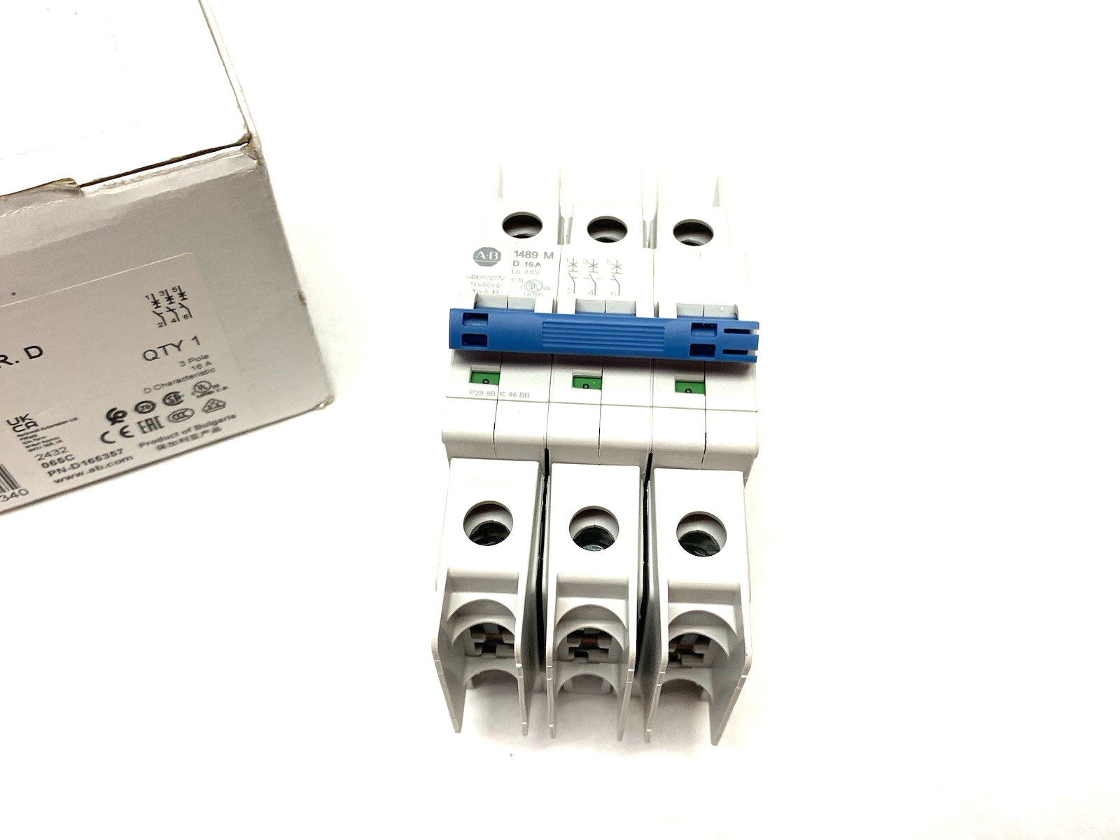 Allen Bradley 1489-M3D160 Ser. D Circuit Breaker 3-Pole 16A - Maverick Industrial Sales