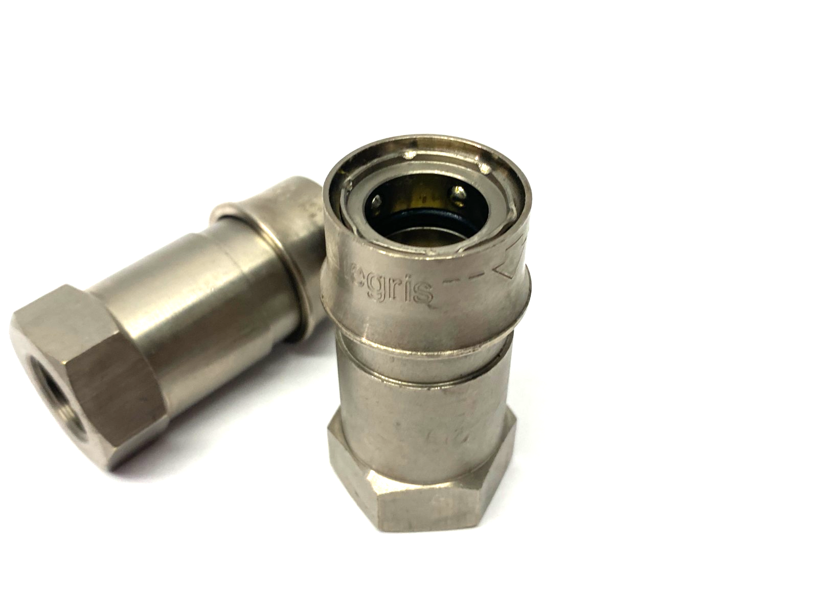 0172 12 21 | Parker Legris Quick-Acting Metal Coupler G1/2, 12mm Dia.LOT OF 2 - New Other - Maverick Industrial Sales