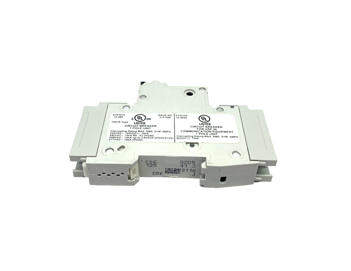 Siemens 5SJ4106-7HG41 Miniature Circuit Breaker 240V 14kA, 1-Pole, C-Trip, 6A - Maverick Industrial Sales