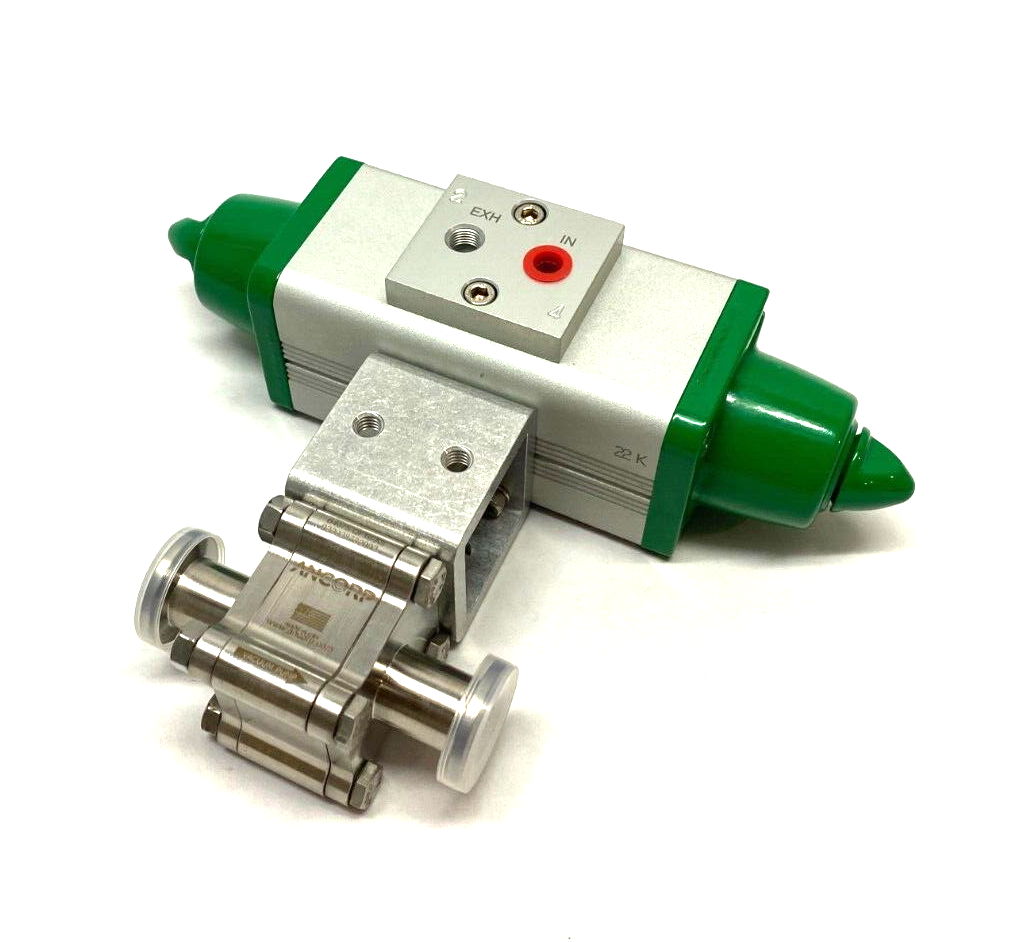 Actuatech Ancorp B4075-QF16-AS Pneumatic Ball Valve 3/4" B Series - Maverick Industrial Sales