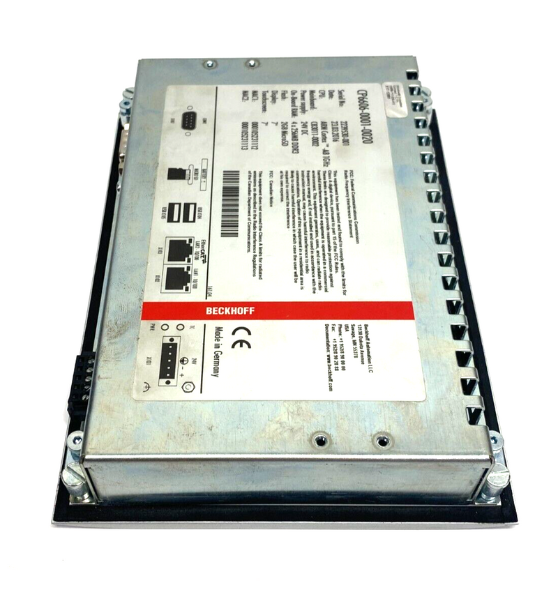 Beckhoff CP6606-0001-0020 Economy Panel PC 7", Resolution 800 x 480, 24VDC - Maverick Industrial Sales