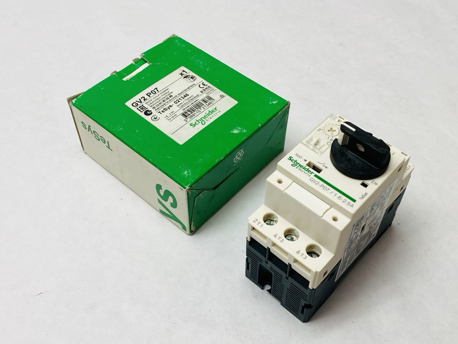 Schneider Electric GV2 P07 Manual Starter And Protector 1.6-2.5A 690V - New – Open box - Maverick Industrial Sales