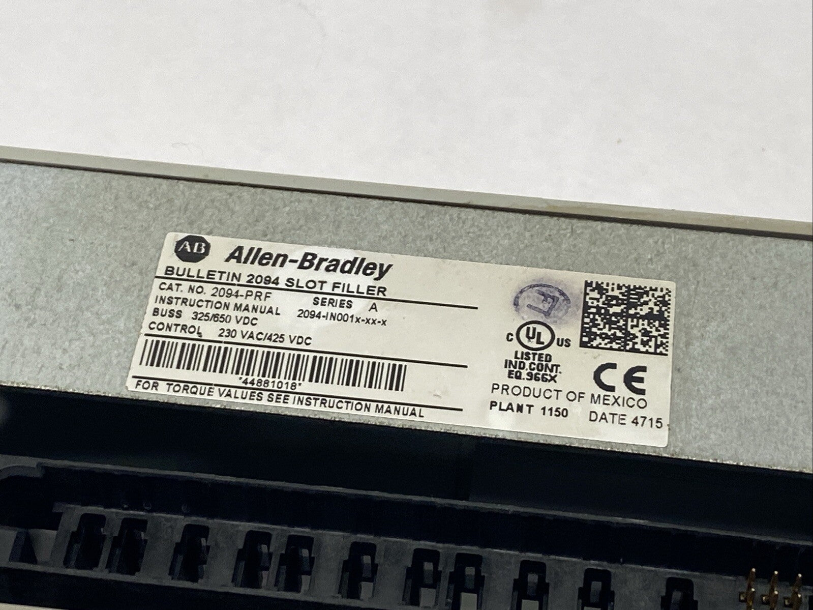 Allen Bradley 2094-PRF Ser A Slot Filler Kinetix 6000 - Maverick Industrial Sales