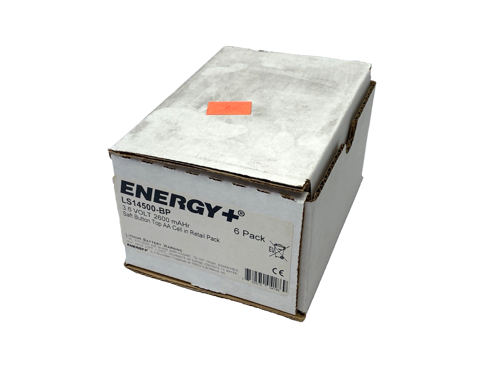 LS14500 | Saft Button Top Lithium AA Battery Cell 3.6V 2600 mAHr -BP 6-PACK - New - Maverick Industrial Sales