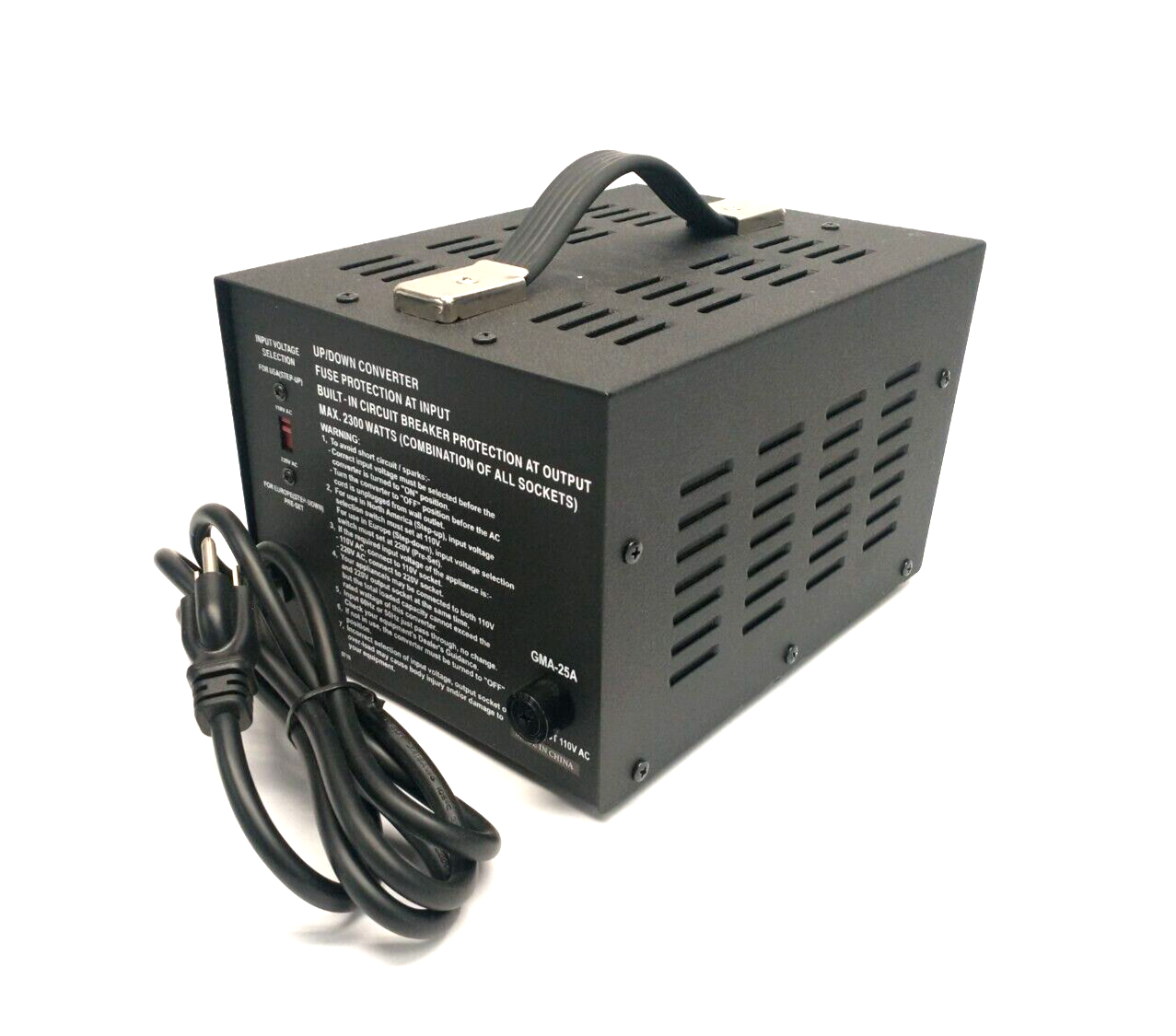 VCT VT-2300F Voltage Converter, Up/Down Transformer, 220/240V 110/120V 2300W - Maverick Industrial Sales