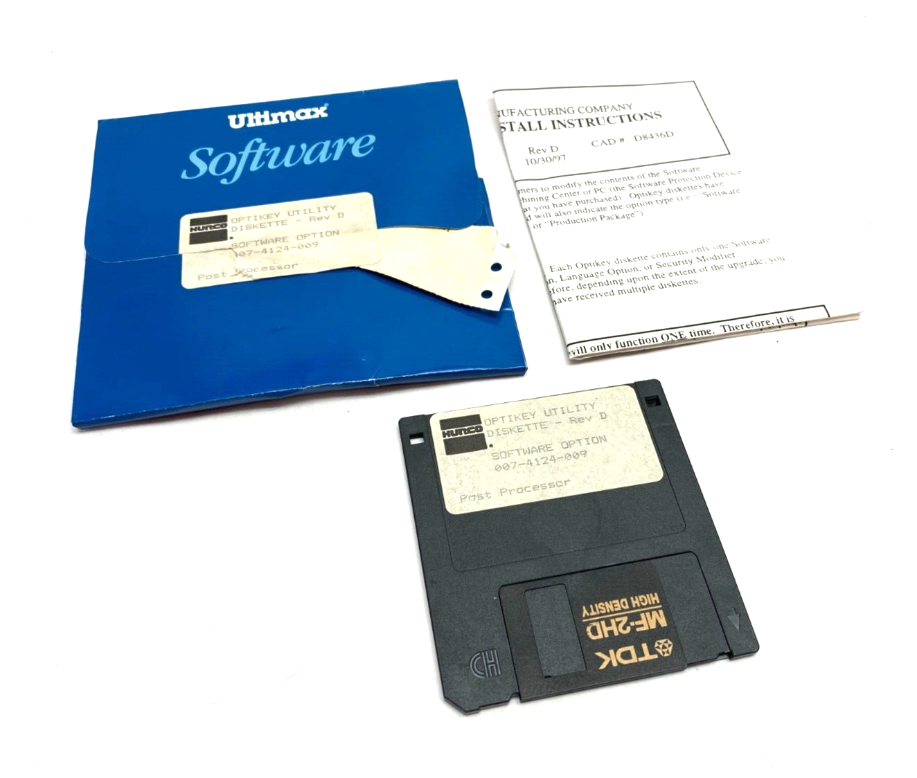 Hurco Ultimax 007-4124-009 Rev. D Optikey Utility Diskette Post Processor - Maverick Industrial Sales