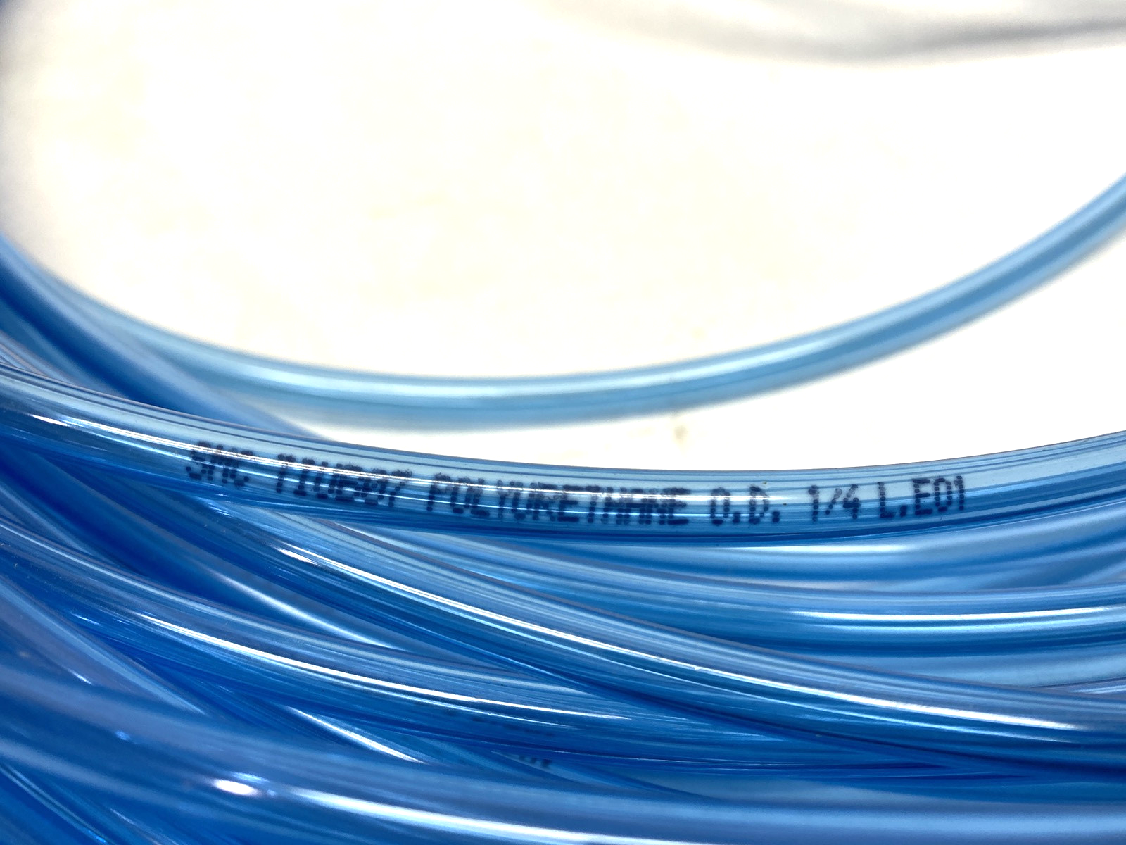 SMC TIUB07 Blue Polyurethane Tubing 1/4" OD x .17" ID 2lb Coil