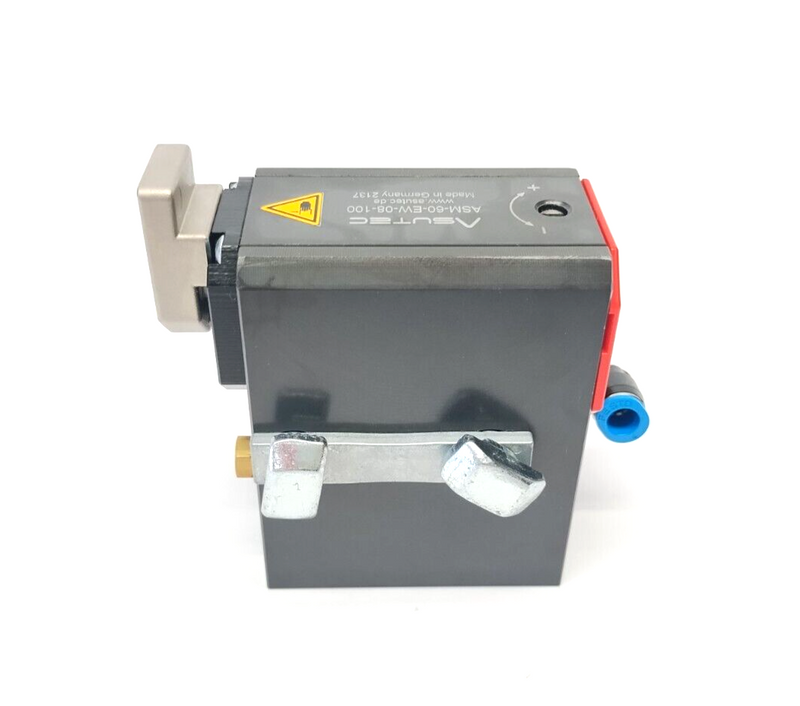 Asutec ASM-60-EW-08-100 Pneumatic Separator Stop 8mm Stroke, 18mm Damping Stroke - Maverick Industrial Sales