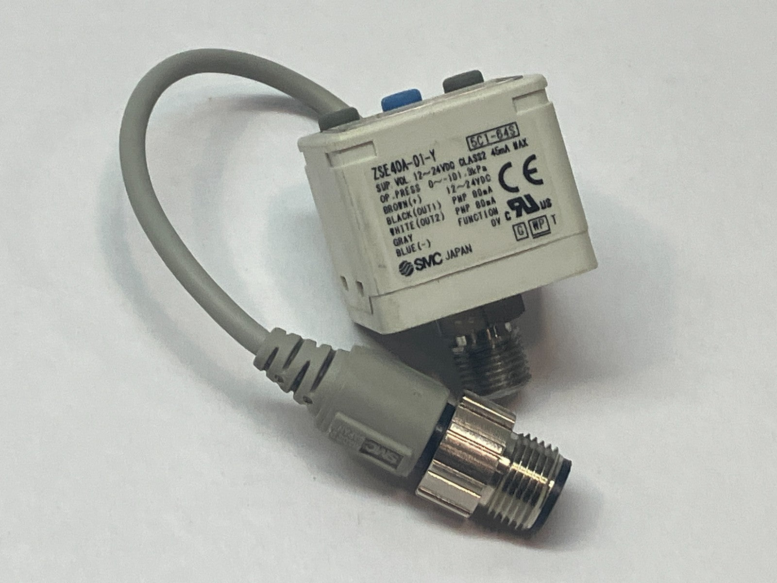 ZSE40A-01-Y-X531 | SMC Vacuum Switch 0 to -14.69 psi - Used - Maverick Industrial Sales