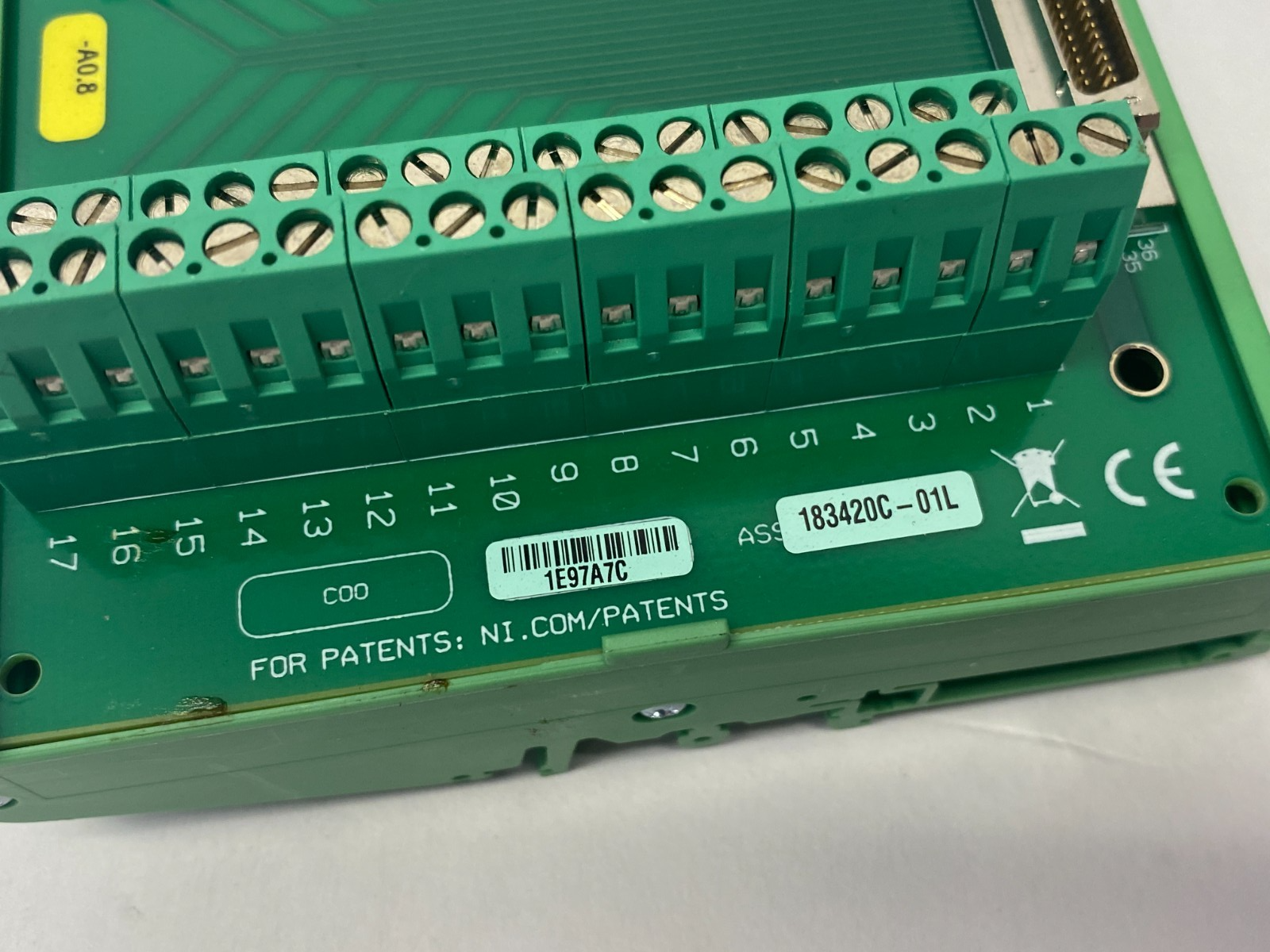 TBX-68, 183420C-01L | National Instruments TBX-68 68-Pin Female SCSI to 68-Pin Screw Term 183420C-01L - Used - Maverick Industrial Sales