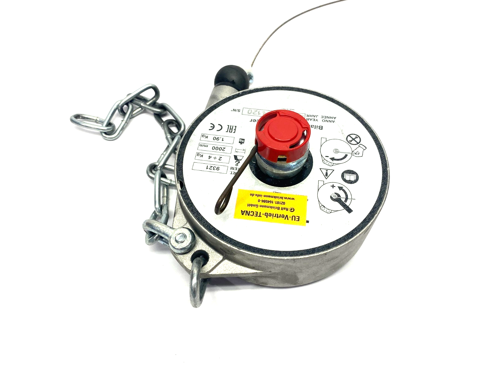 Ralf Brinkmann 9321 Spring Loaded Tool Balancer 0.2 to 3kg - Maverick Industrial Sales