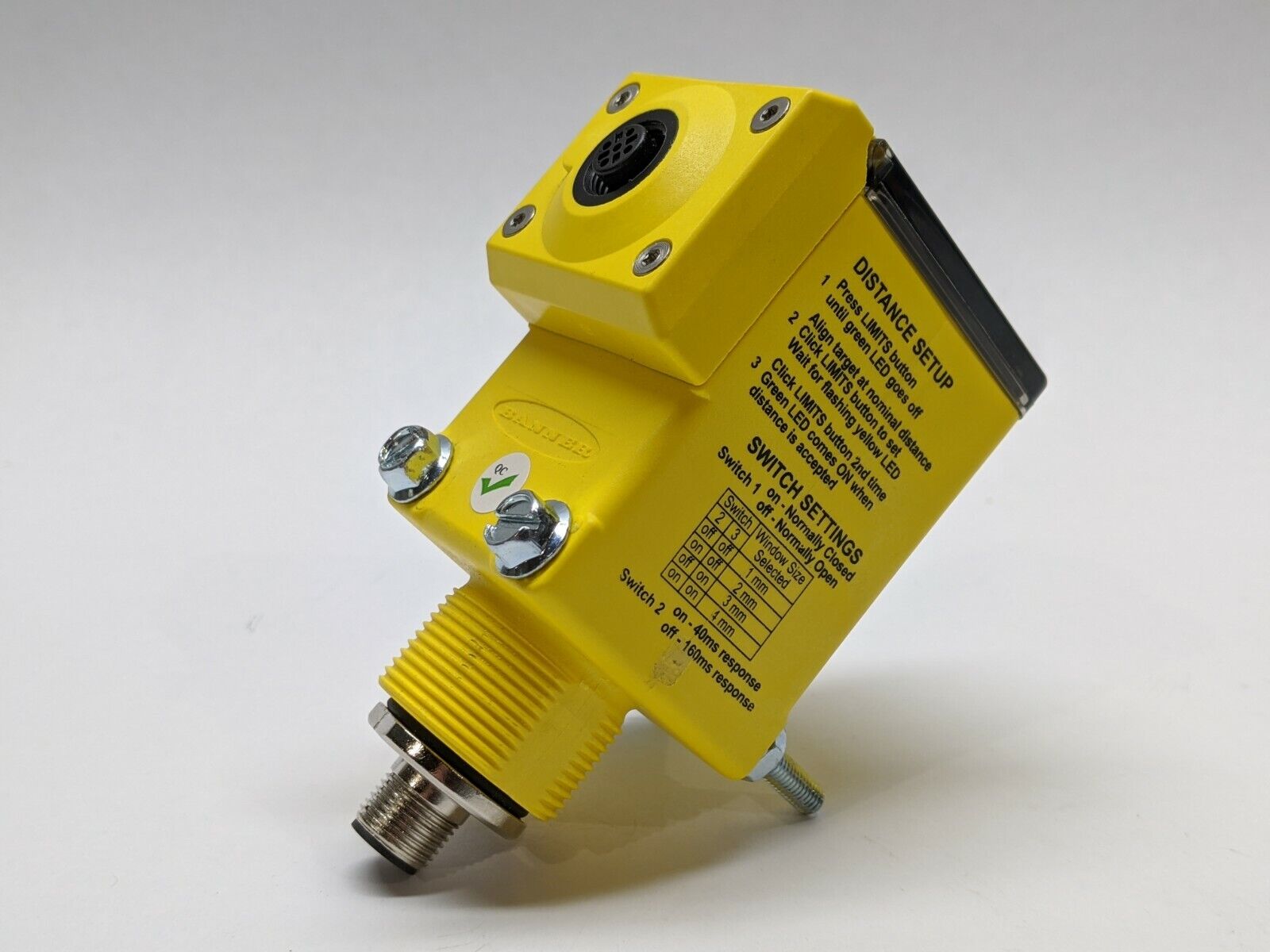 Banner Q45UR3BA63CQ6 Remote Transducer Ultrasonic Sensor 53011 - Maverick Industrial Sales