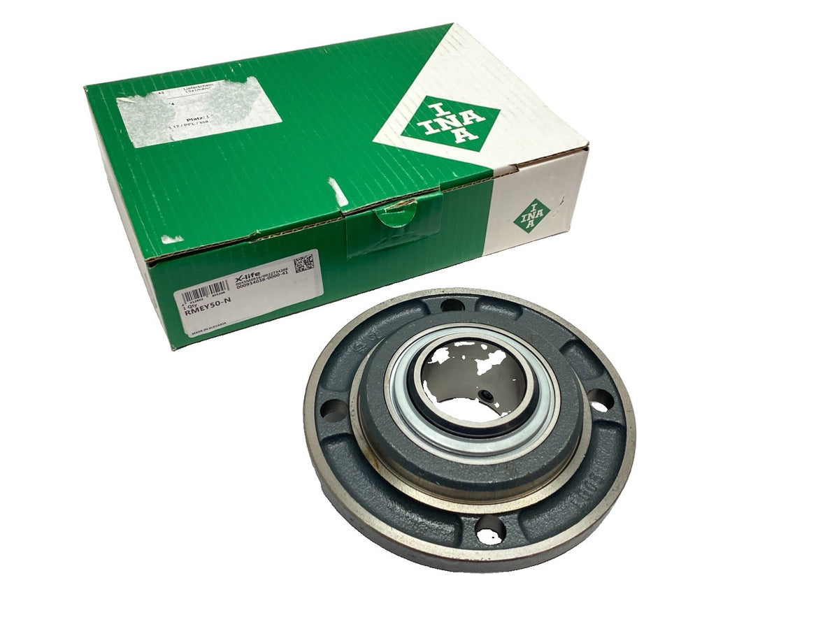 INA RMEY50-N Flange Mount Bearing 4-Bolt 50mm Bore - Maverick Industrial Sales