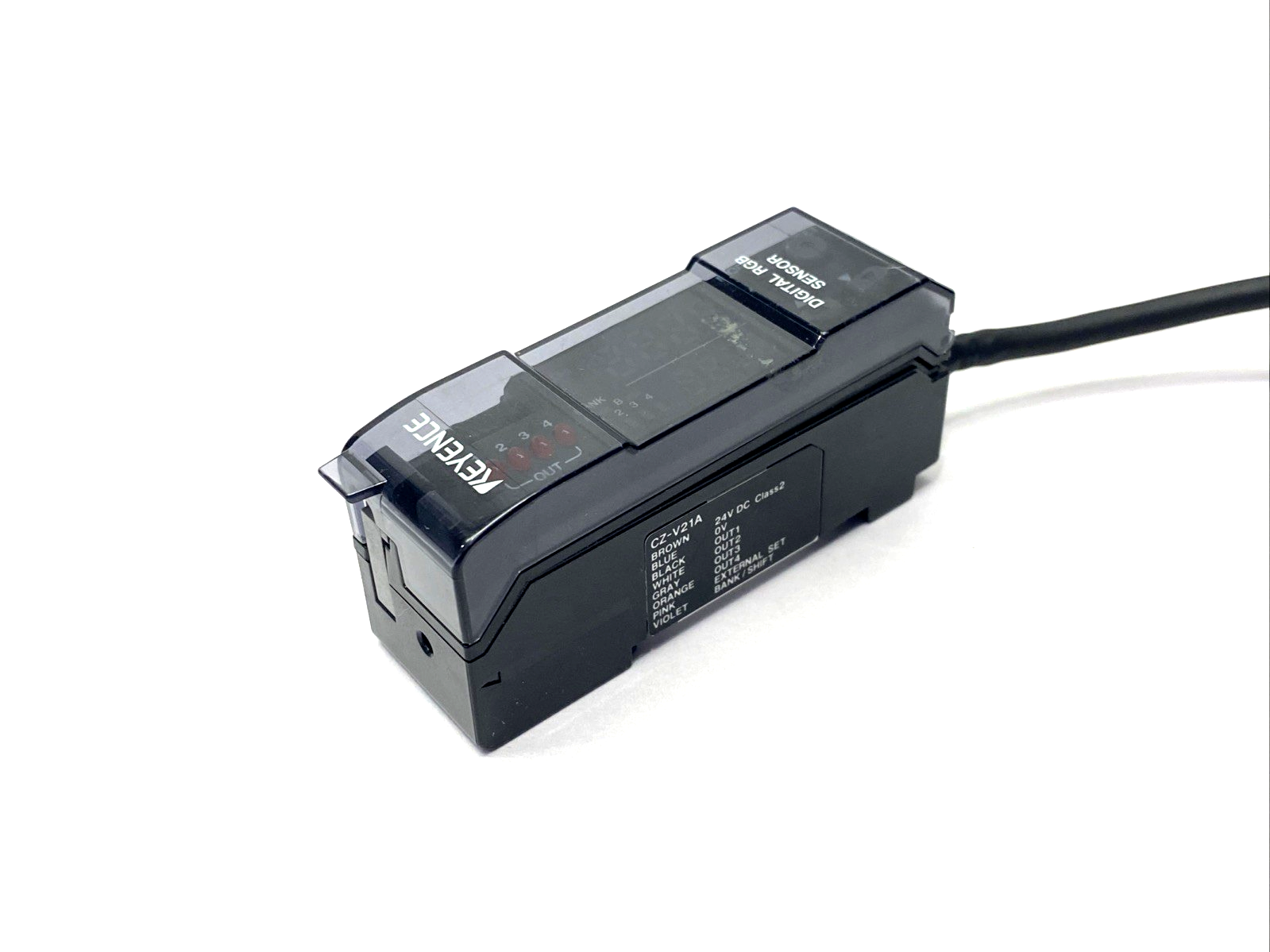 Keyence CZ-V21A RGB Digital Sensor Amplifier Unit, NPN - Maverick Industrial Sales