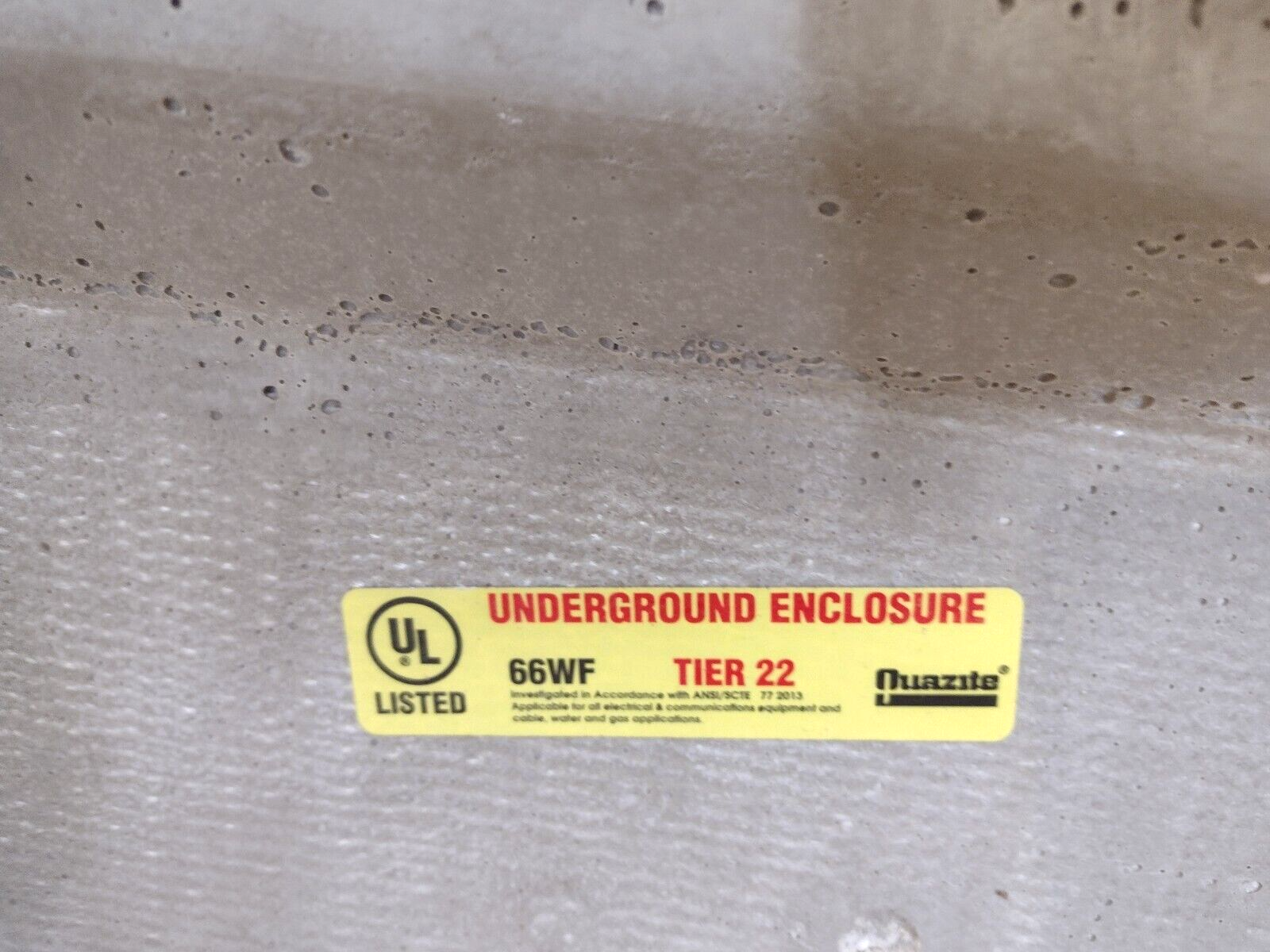 Quazite PG2436BA18 24 x 36 x 18 in Poly Concrete 22-Tier Box with PG2436HA0009A - Maverick Industrial Sales