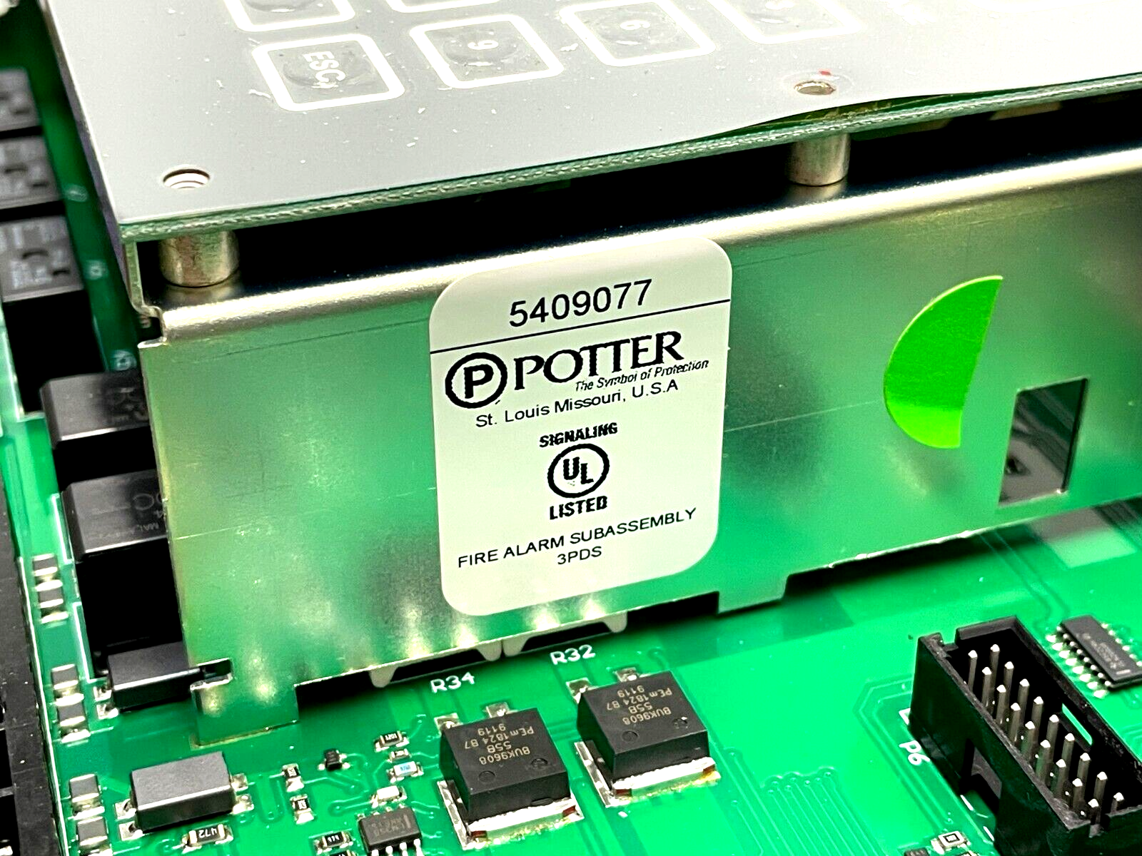 Potter Fire Alarm Control Panel Subassembly - Maverick Industrial Sales
