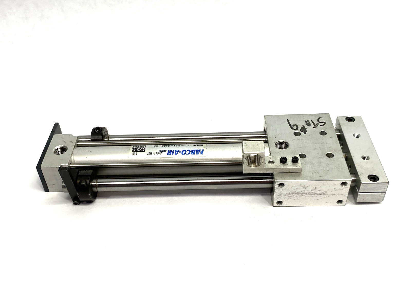 SE375-5.0-MS1-S40B-KE | Fabco Air Dbl-Act Pneumatic Linear Guided Slide Actuator - Used - Maverick Industrial Sales