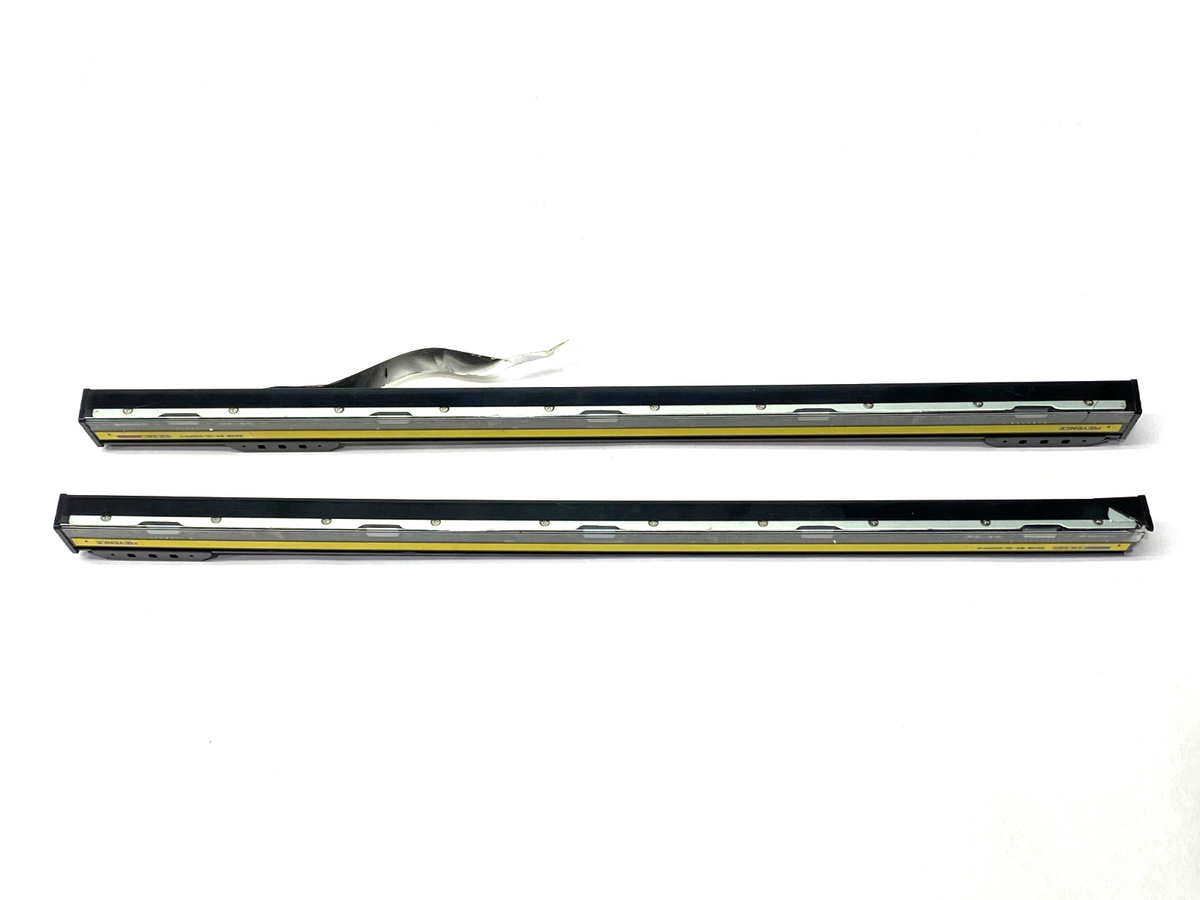 GL-S20FH | Keyence Flat Type Light Curtain Set 20-Beam Axes Receiver & Transmitter - For parts or not working - Maverick Industrial Sales