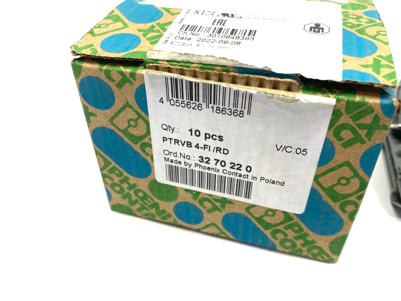 Phoenix Contact PTRVB 4-FI/RD Potential Distributor 2-Position 3270220 BOX OF 10 - Maverick Industrial Sales