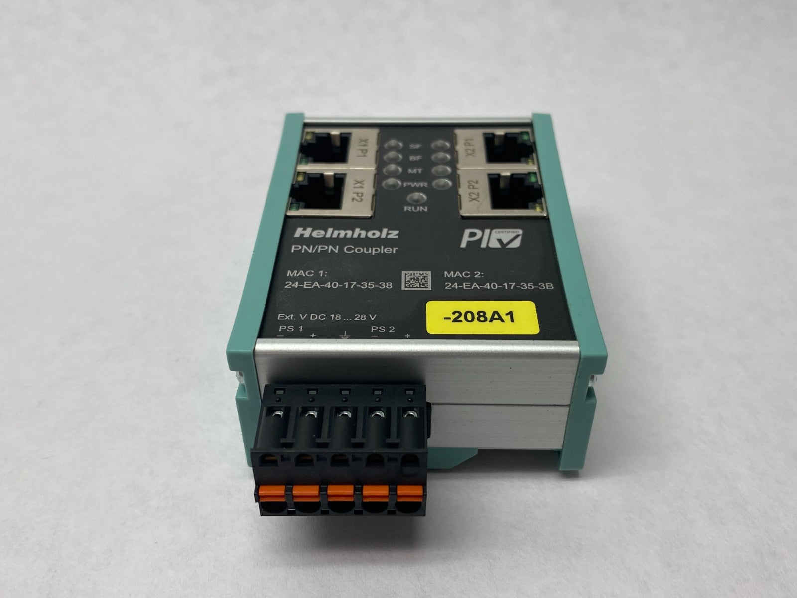 Helmholz 700-158-3PN02 PROFINET to PROFINET Coupler, PN/PN - Maverick Industrial Sales