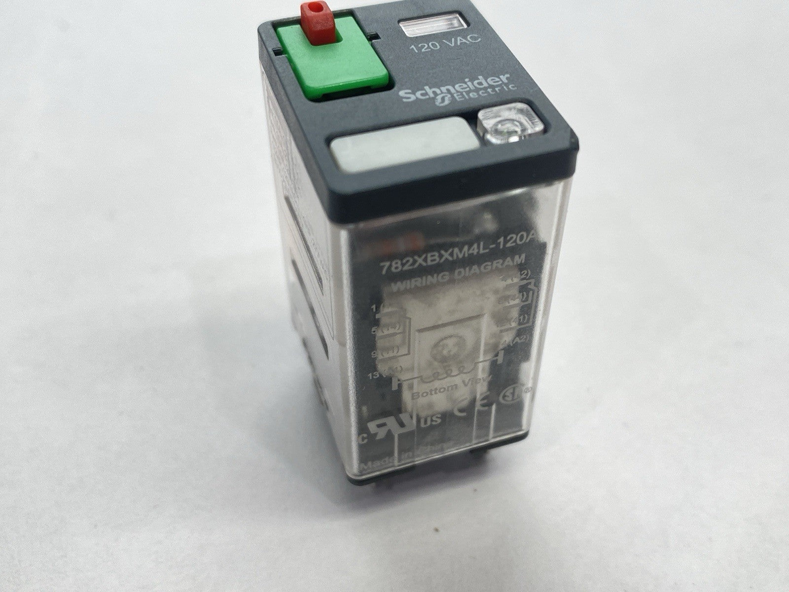 Schneider Electric 782XBXM4L-120A Plug-In Relay 15A 120VAC LOT OF 4 - Maverick Industrial Sales