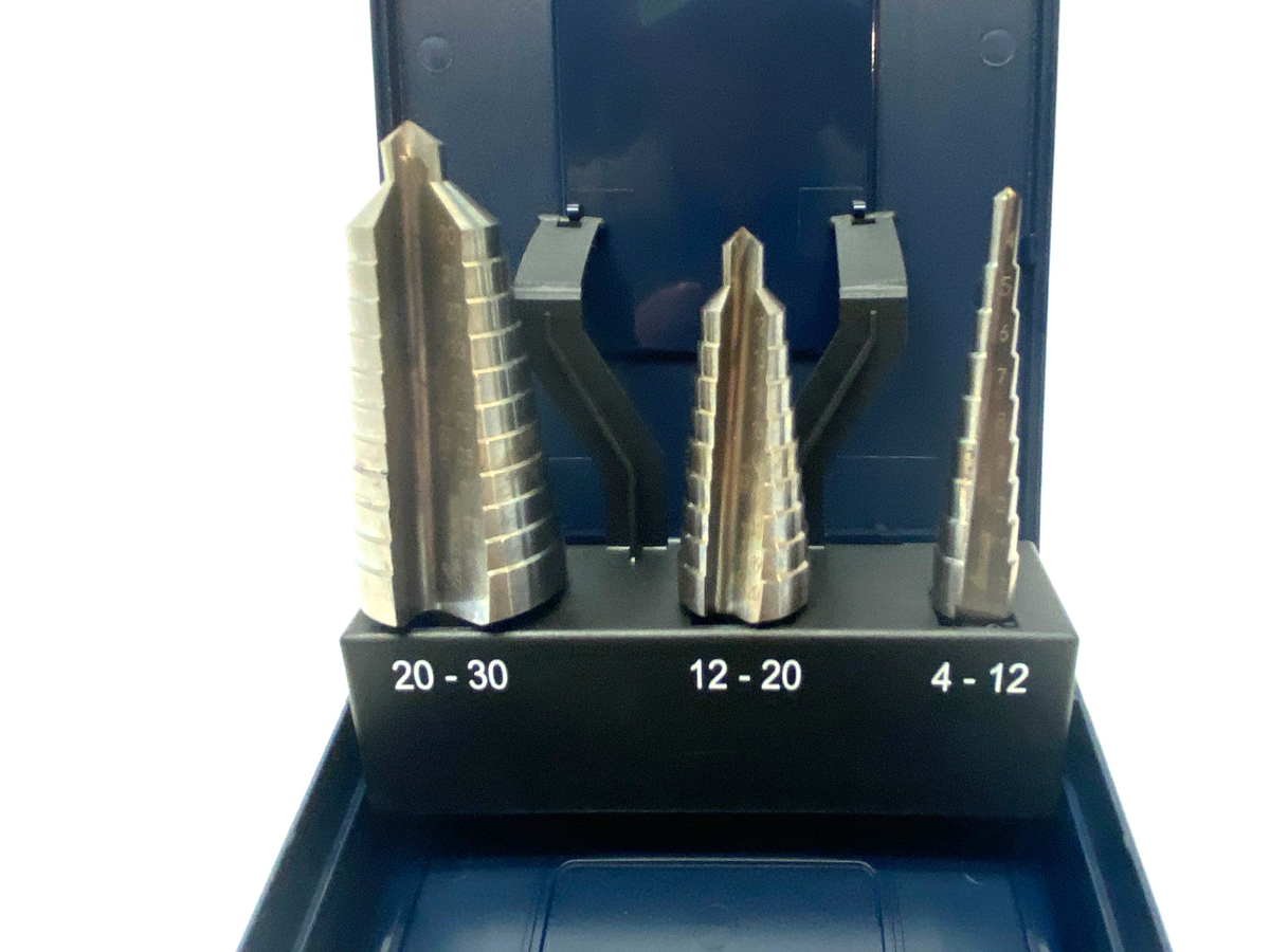 Stepped Rill 118330 4-30 | Hoffmann Garant HSS-E Stepped Drill Set ⌀ DC: 4-30mm - N