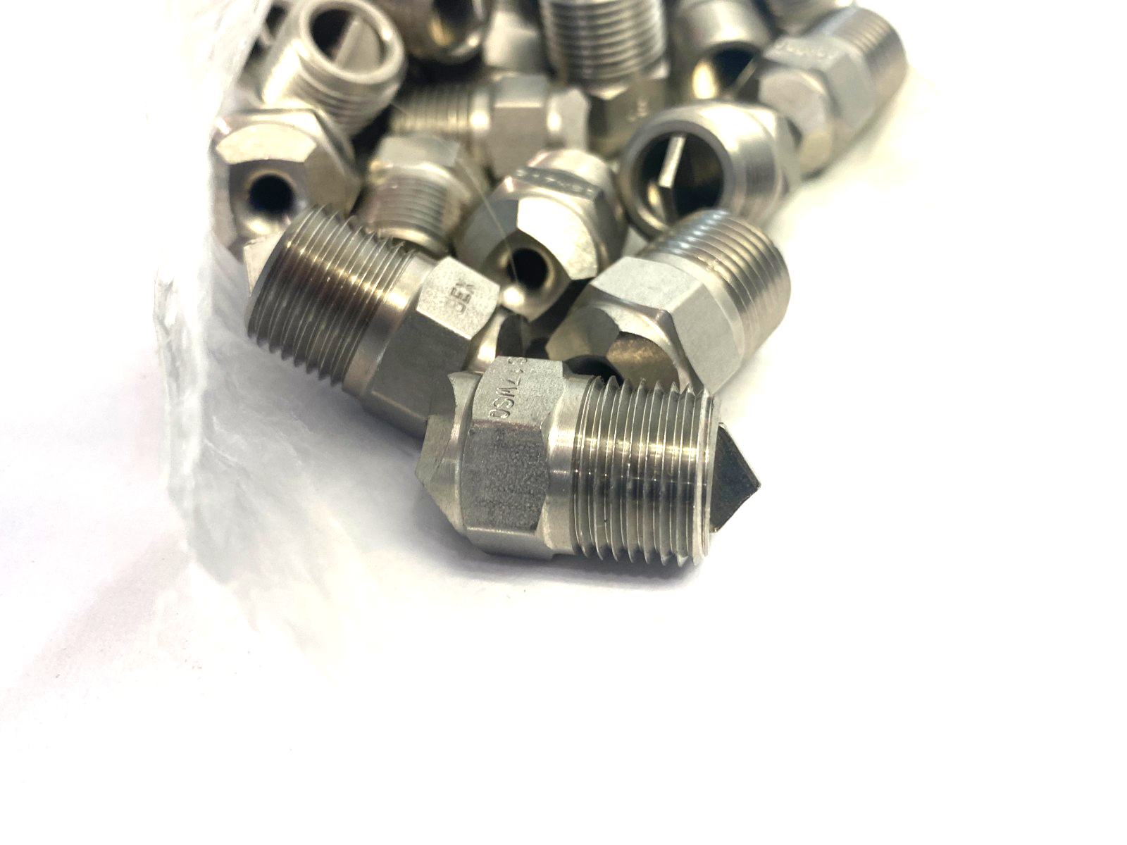 Bex 3/8S17WSQ 303SS Multi-Angle Square Cone Jet Spray Nozzle PKG OF 26 - Maverick Industrial Sales