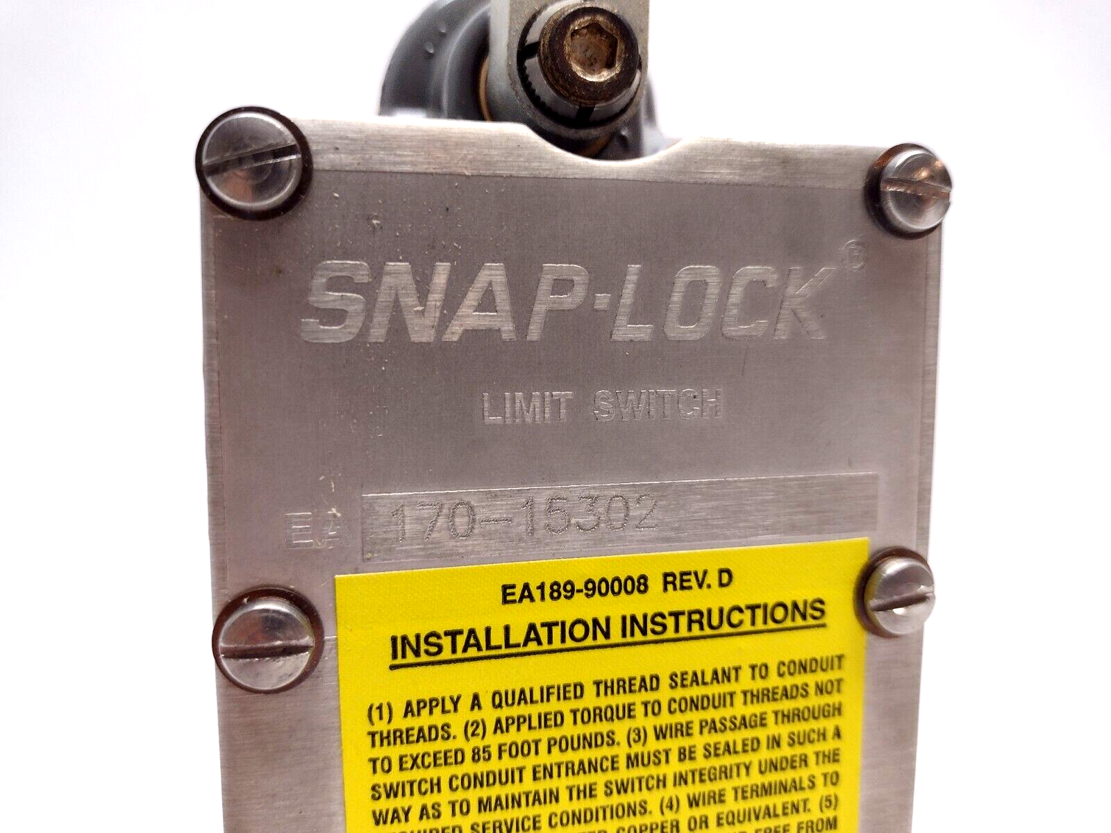 Snap Lock 170-15302 Limit Switch - Maverick Industrial Sales