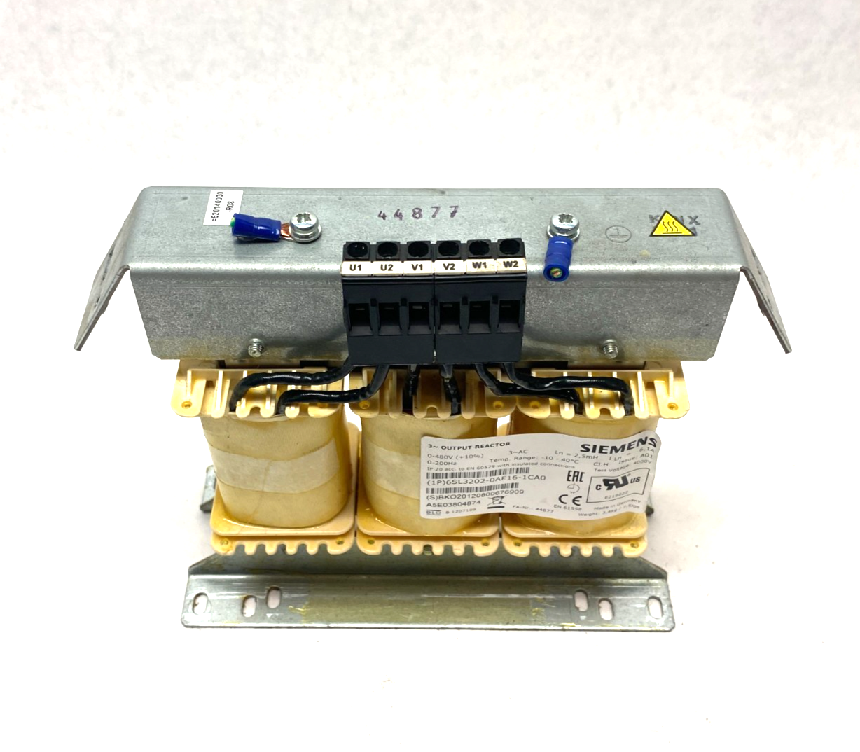 Siemens 6SL3202-0AE16-1CA0 SINAMICS 3~ Output Reactor - Maverick Industrial Sales