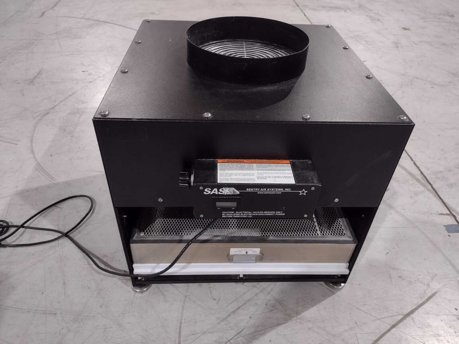 SAS Sentry Air Systems SS-440-DDC-C Blower Cabinet for Downdraft 10" 700CFM 110V - Maverick Industrial Sales