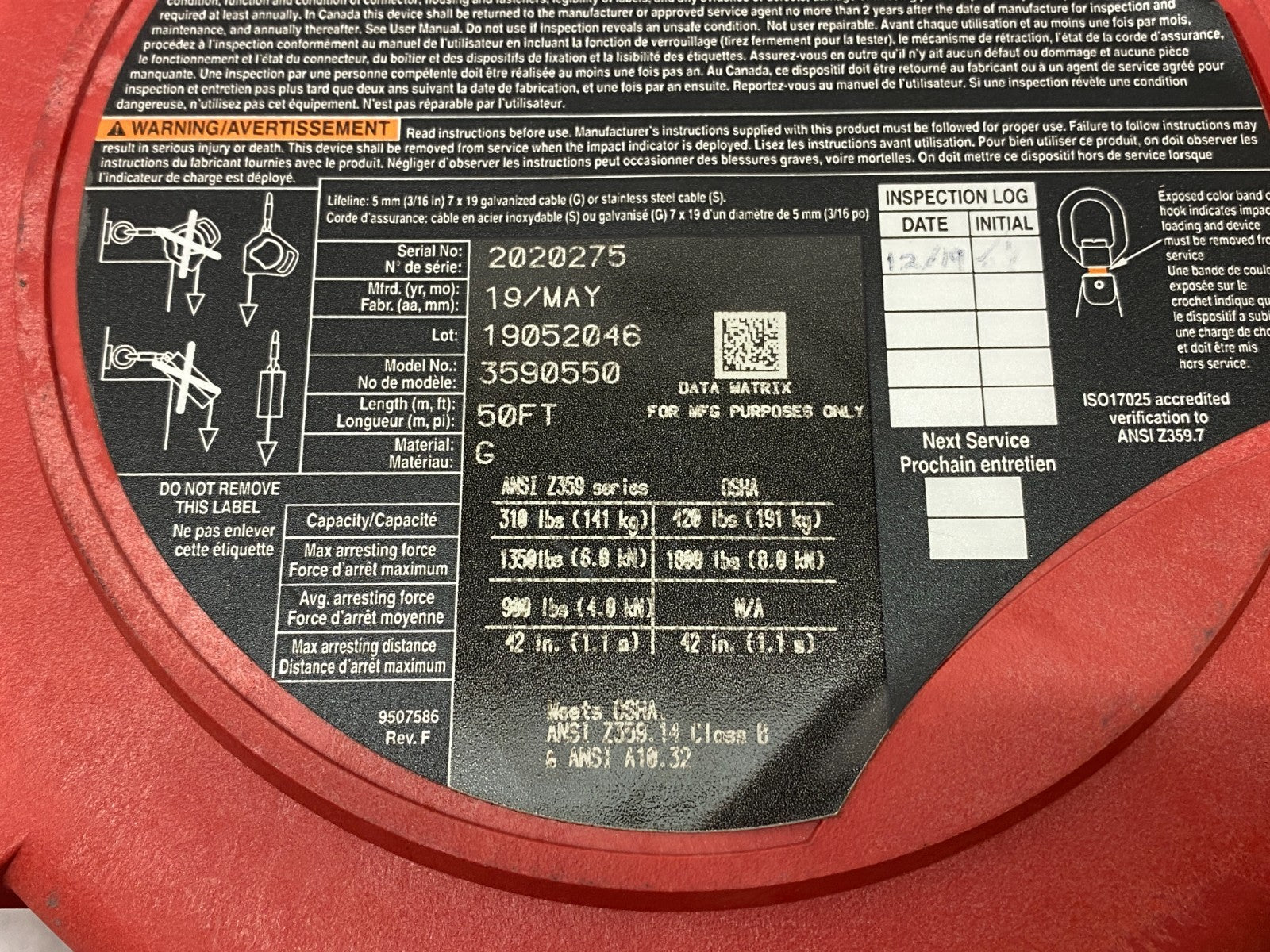 3M 3590550 Protecta® Rebel Self-Retracting Lifeline, Swiveling Anchor, 50ft - Maverick Industrial Sales