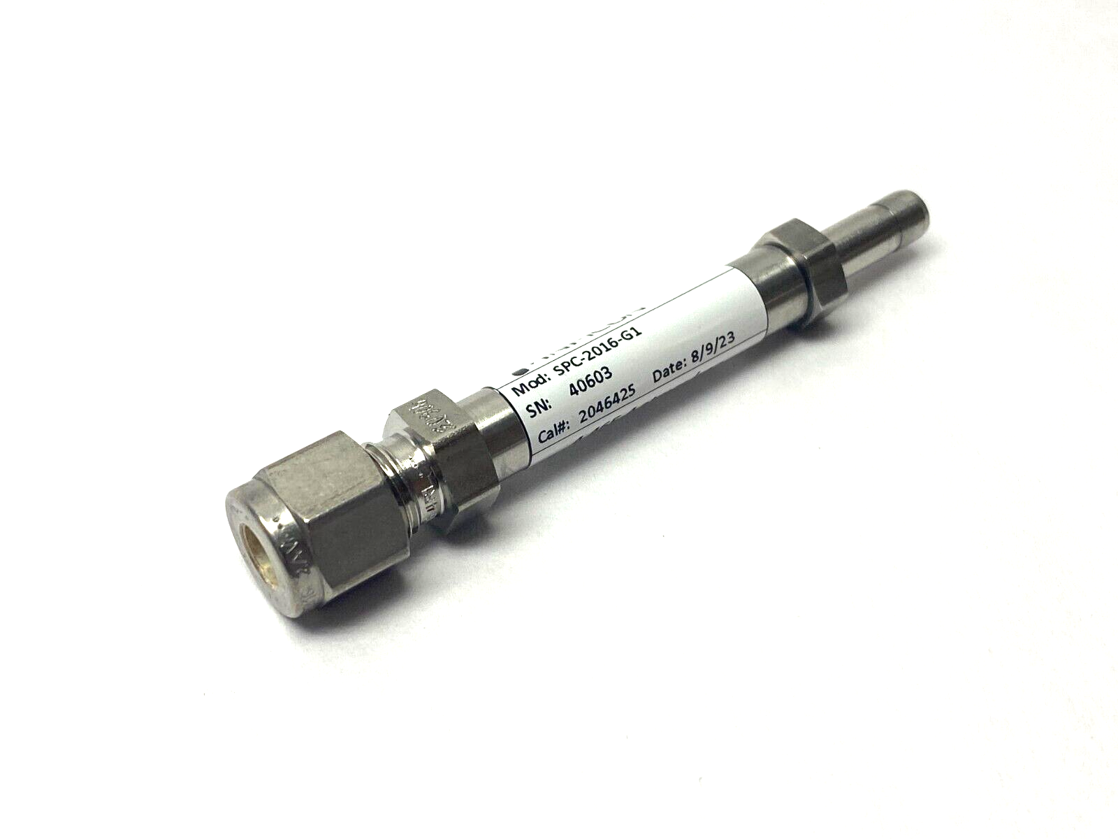 Inficon SPC-2016-G1 Helium Leak Detection Vacuum Jet Nozzle 4.46E-4 atmcc/sec - Maverick Industrial Sales