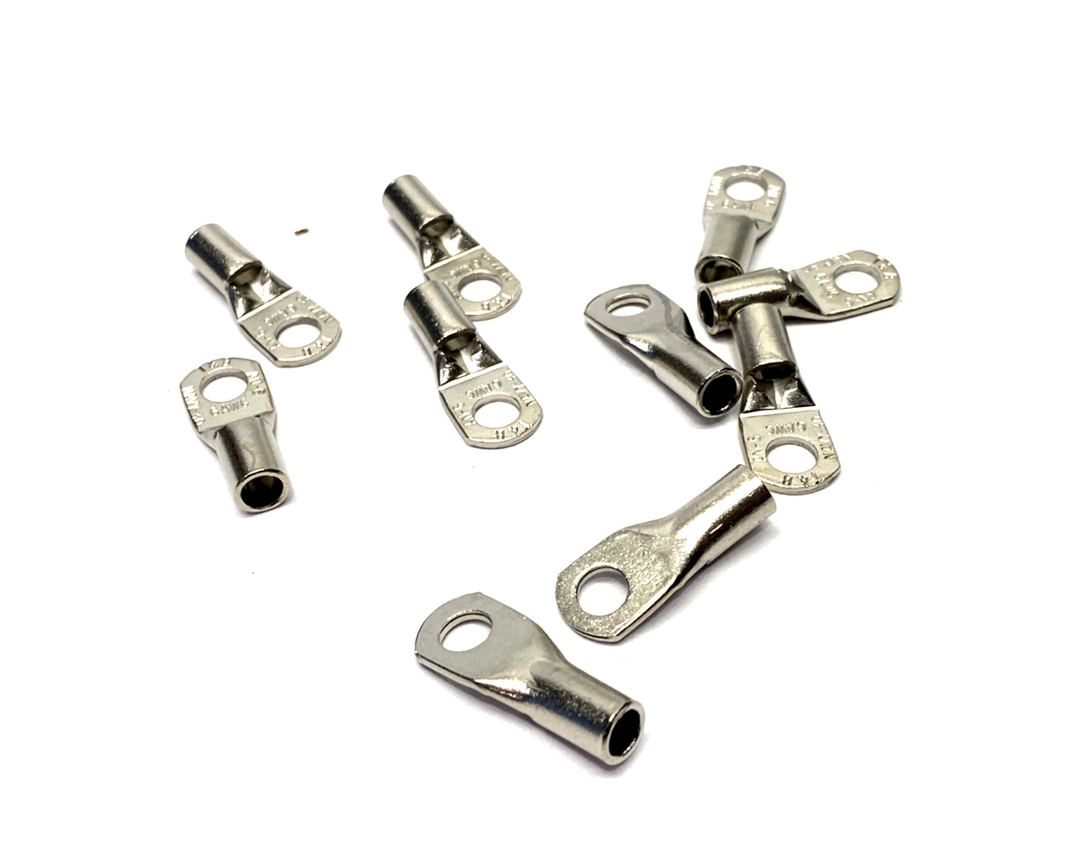 7TAI029980R0143,E10711NP | ABB E10711NP Nickel Plate Ring Terminal 6AWG 1/4" Bolt 7TAI029980R0143 10-PK - New – Open box - Maverick Industrial Sales