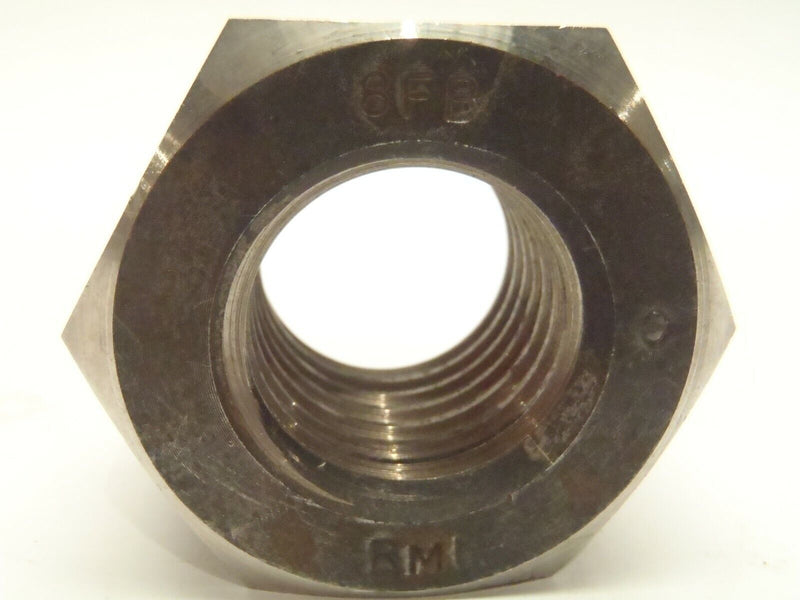 2-3/16" x 1-3/8" Inch Stainless Heavy Hex Nut UNC Threads 8FB C RMI - Maverick Industrial Sales