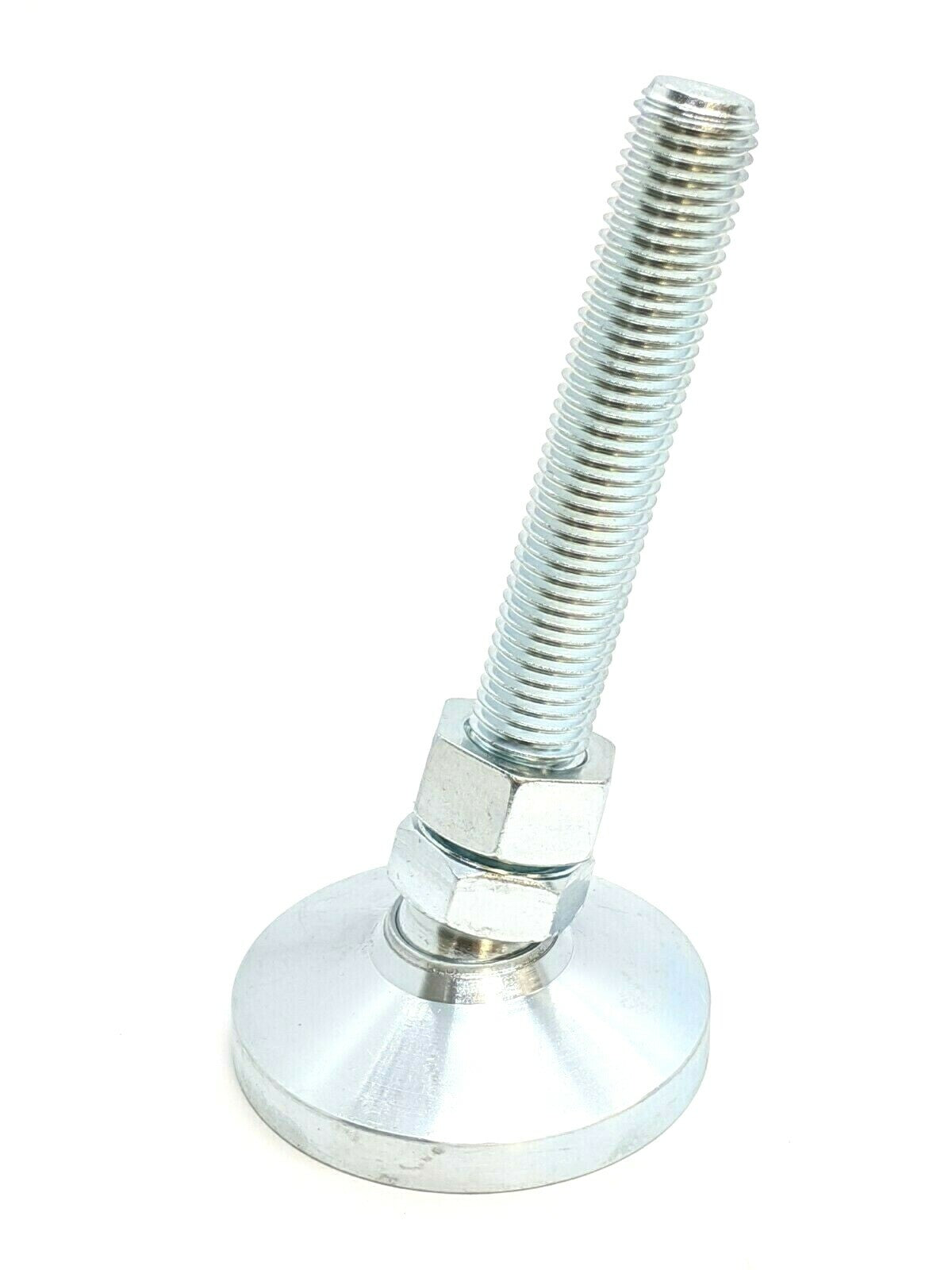 MiSUMi LEMNT16-100 Rotary Adjuster Feet 100mm Screw Length, M16, 64mm Feet Dia. - Maverick Industrial Sales