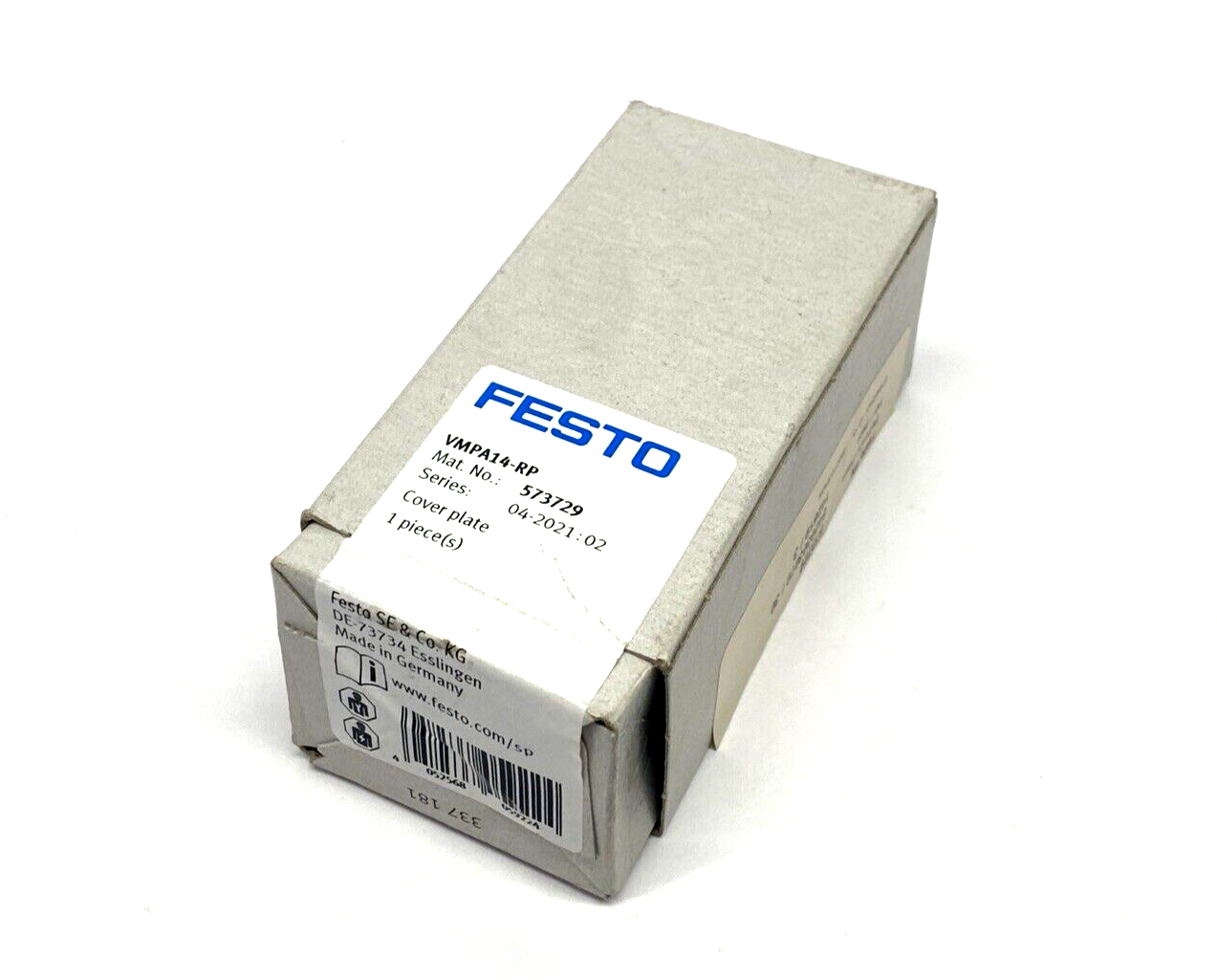 Festo VMPA14-RP Pneumatic Cover/Blanking Plate 573729 - Maverick Industrial Sales