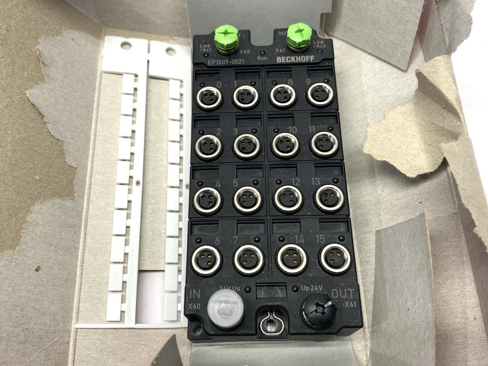 Beckhoff EP1809-0021 EtherCAT Box 16-Channel Digital Input M8 24VDC - Maverick Industrial Sales