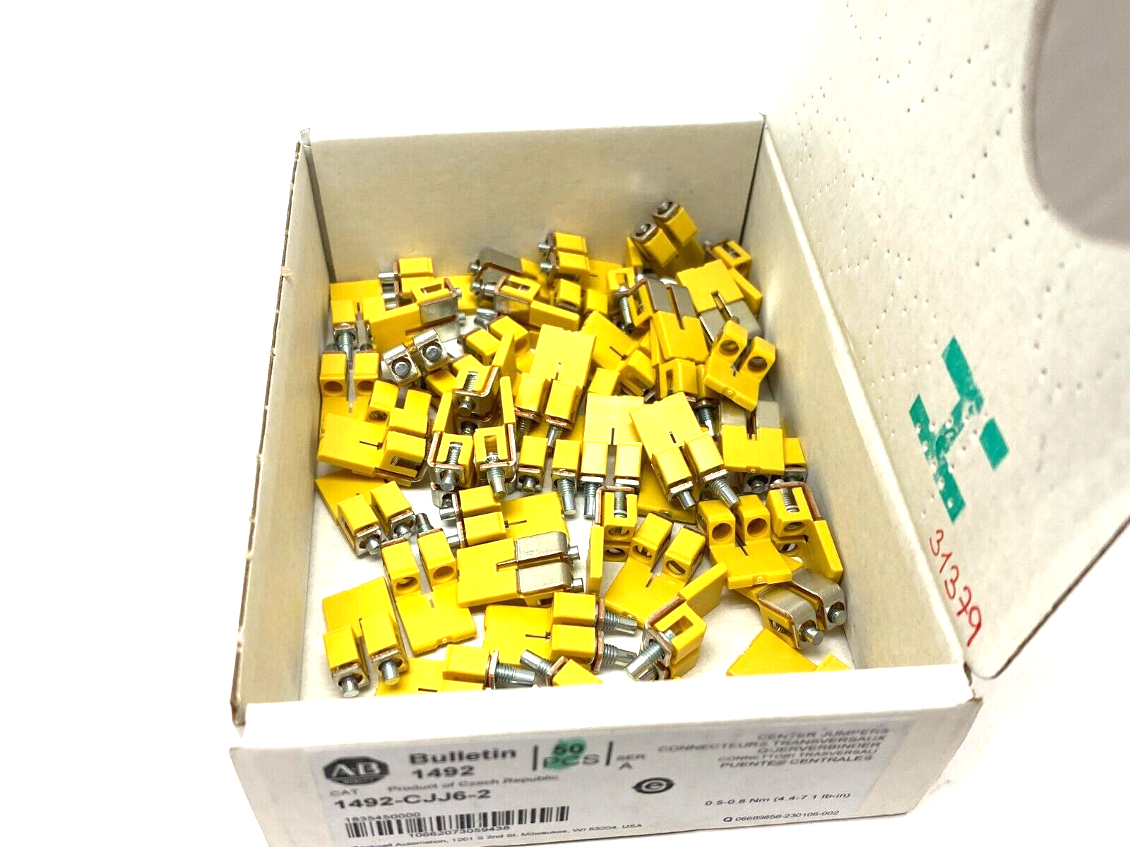 Allen Bradley 1492-CJJ6-2 Ser. A Terminal Block Center Jumper 2-Pole BOX OF 50 - Maverick Industrial Sales